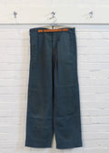 1940s Blue-Grey Linen Trousers | 33"x30"