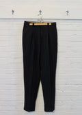 1980s Valentino Deep Navy Pinstripe Trousers
