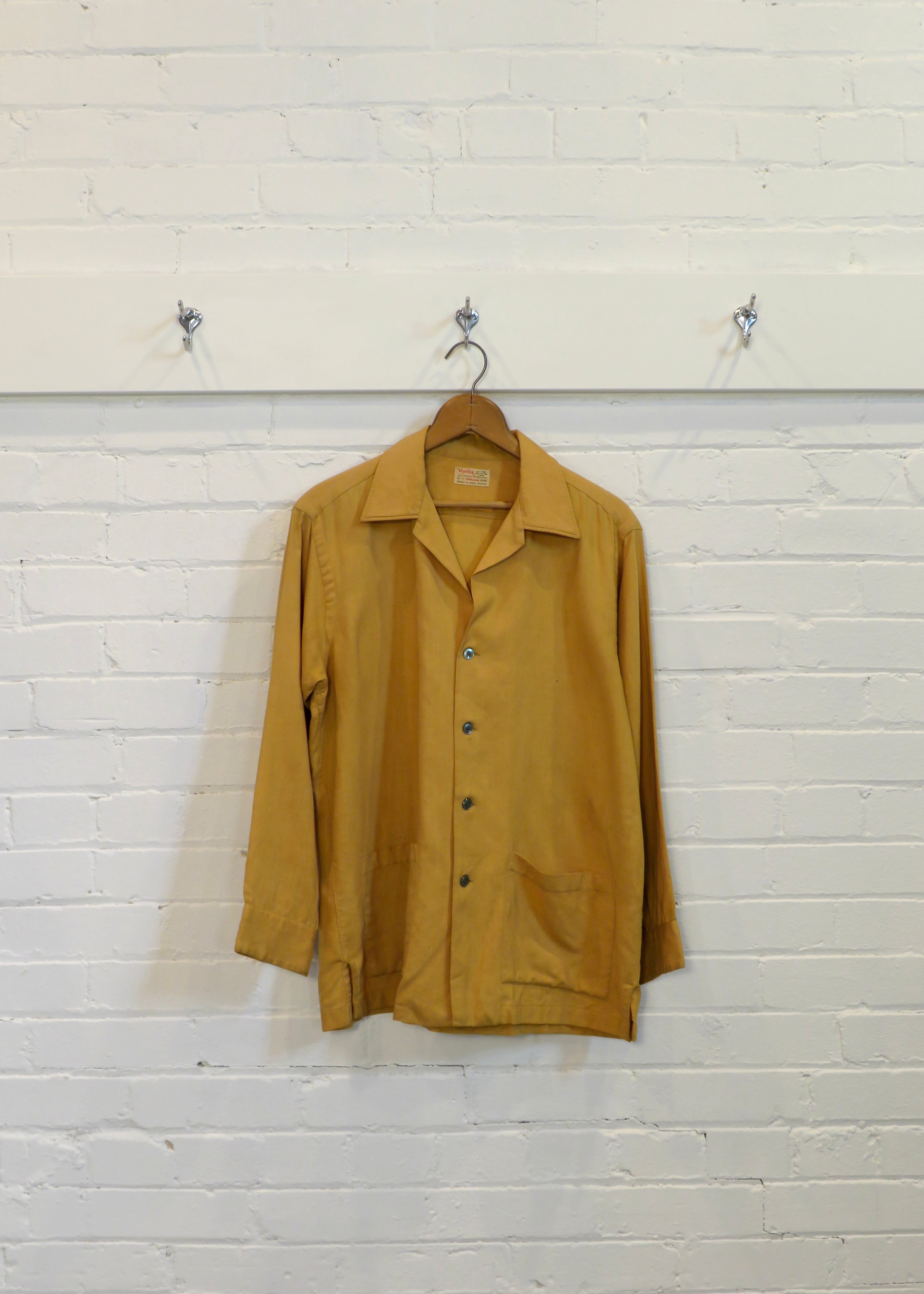 1960s Low Pocket Wool Overshirt