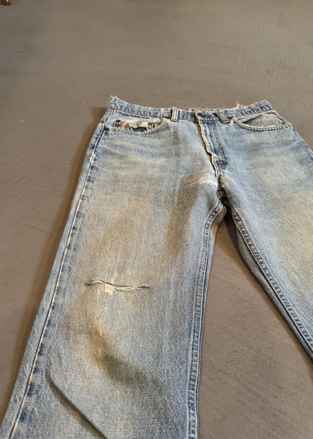 1990s Levi's 517 Raw Hem Flared Jeans