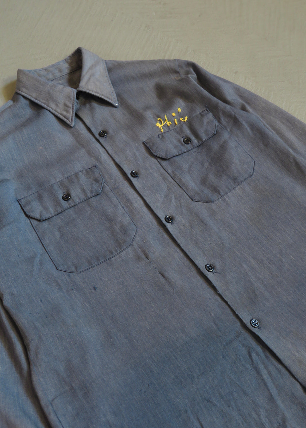 1960s L.S. Lord Embroidered Work Shirt