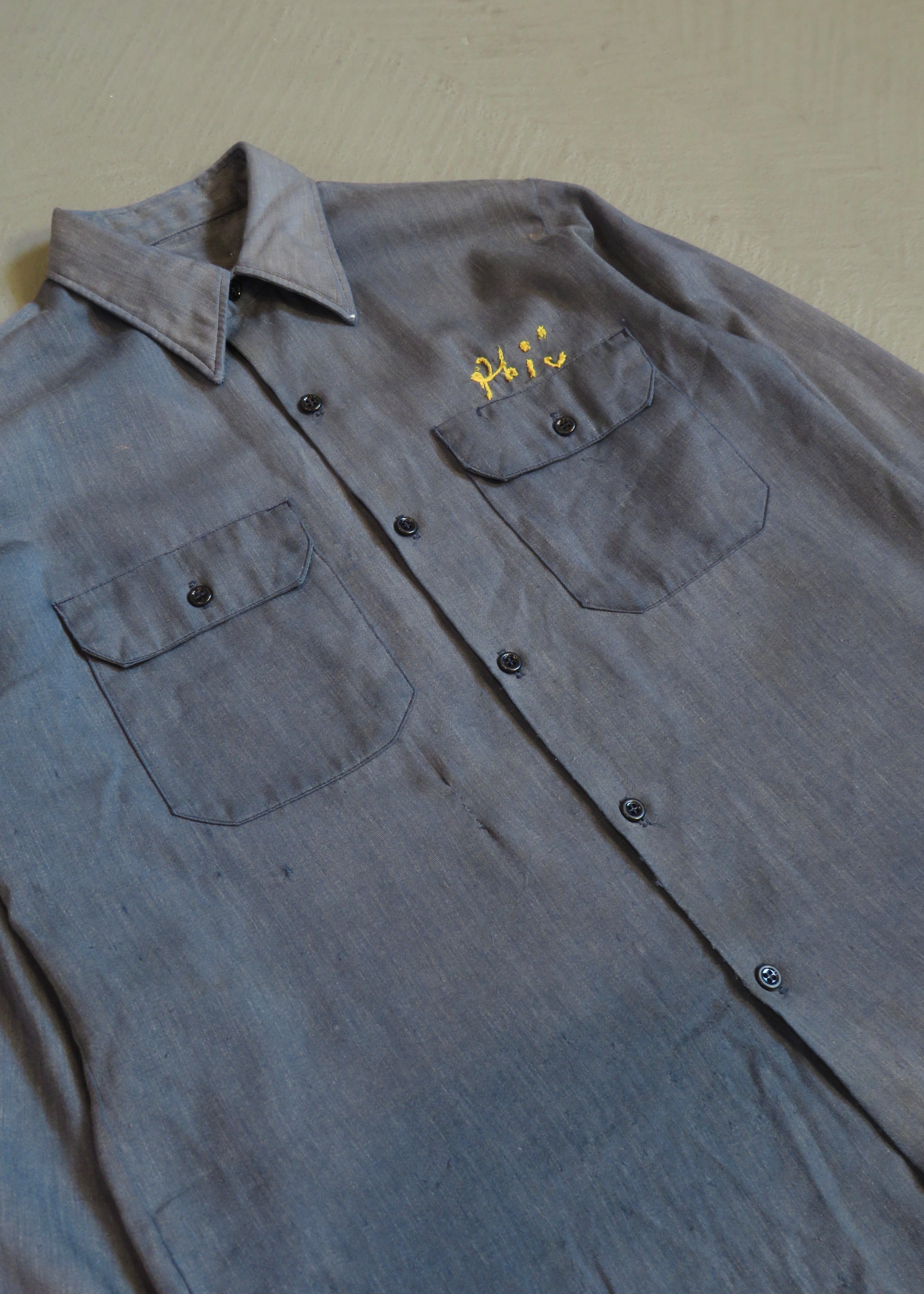 1960s L.S. Lord Embroidered Work Shirt