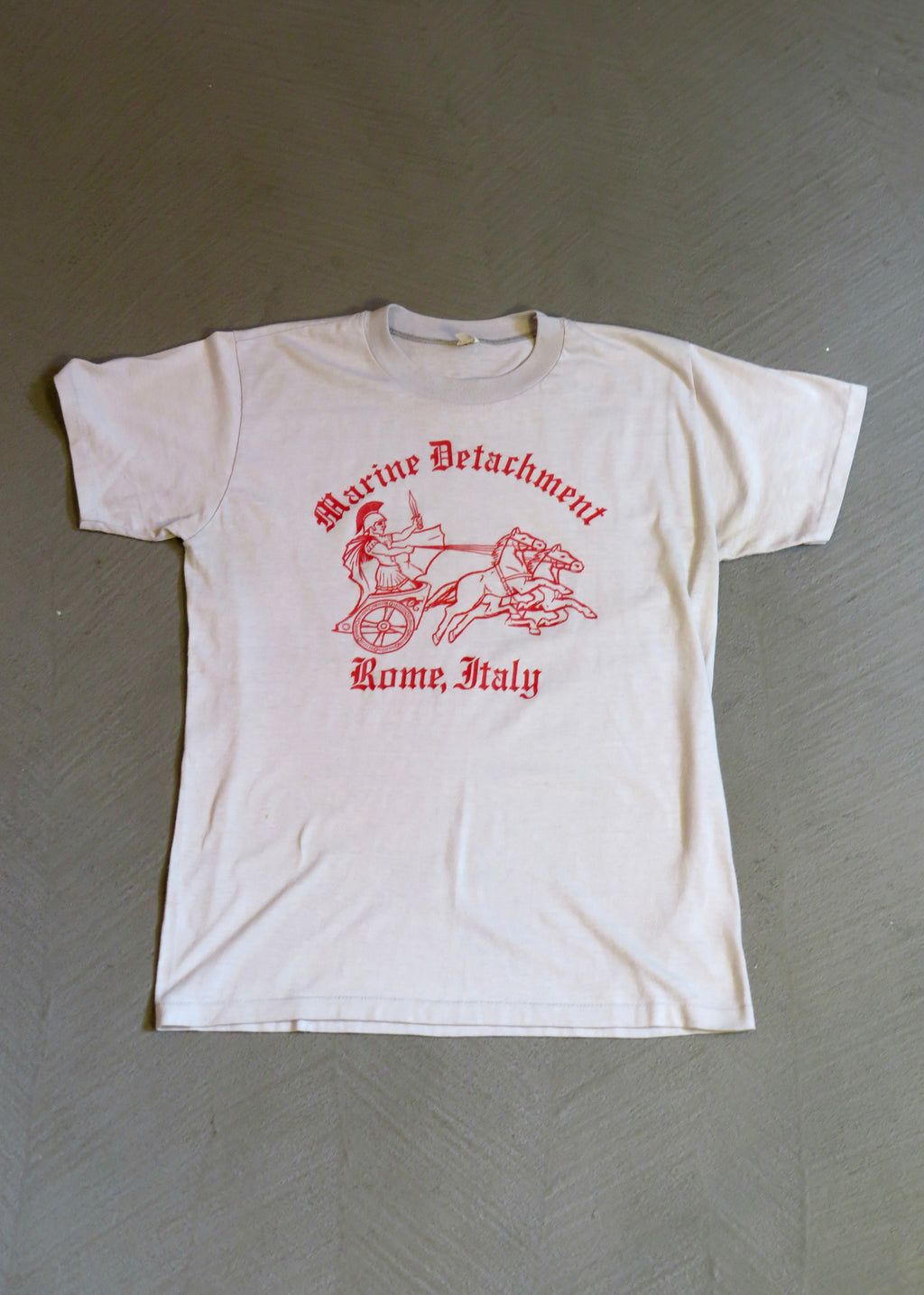 1980s Marine Detachment Rome Italy Chariot T-Shirt