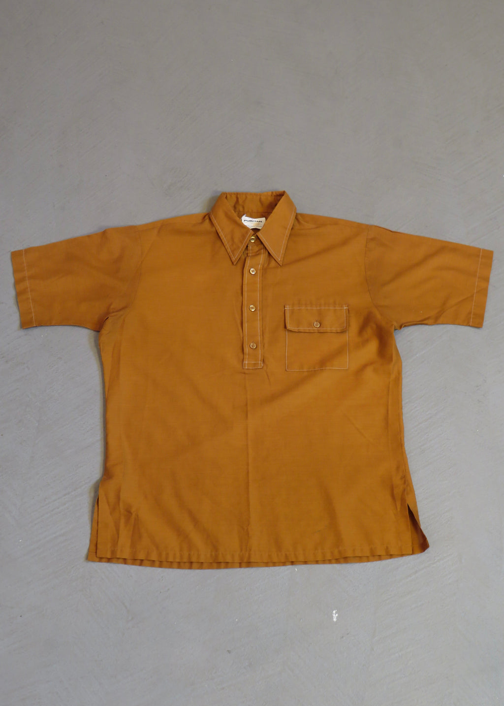 1960s Brown Popover Shirt