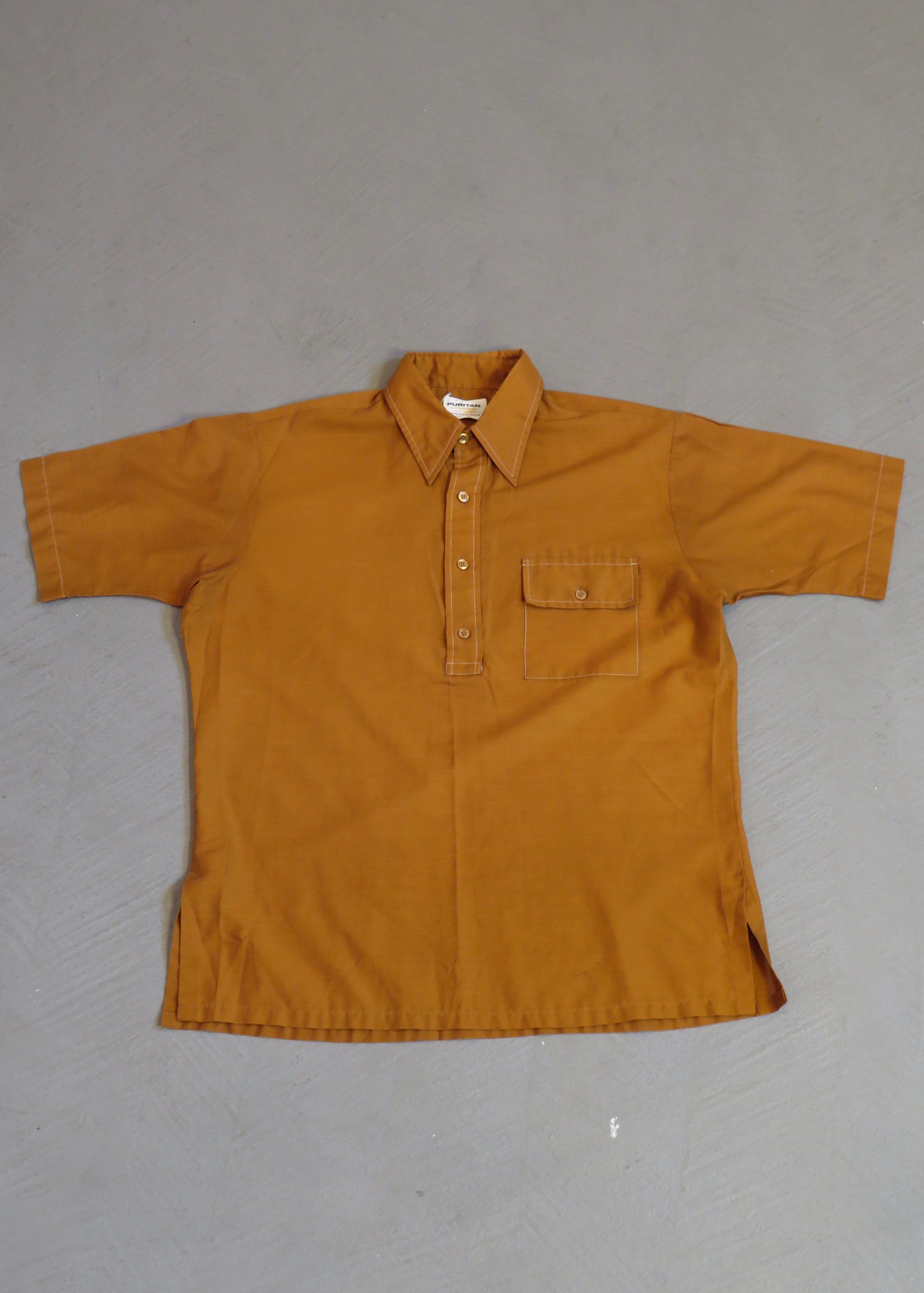1960s Brown Popover Shirt