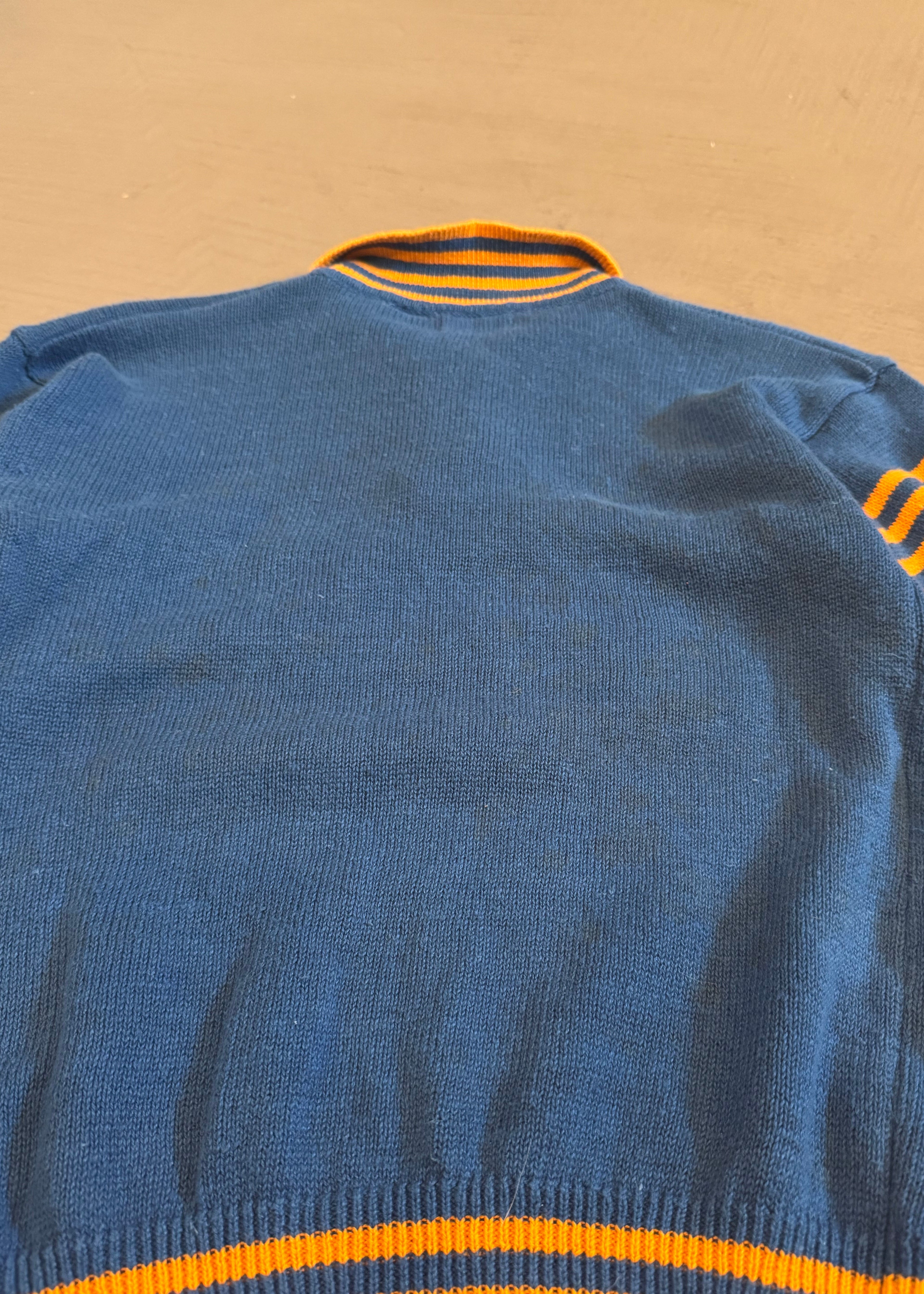 1980s Coca Cola Rugby Striped Sweater