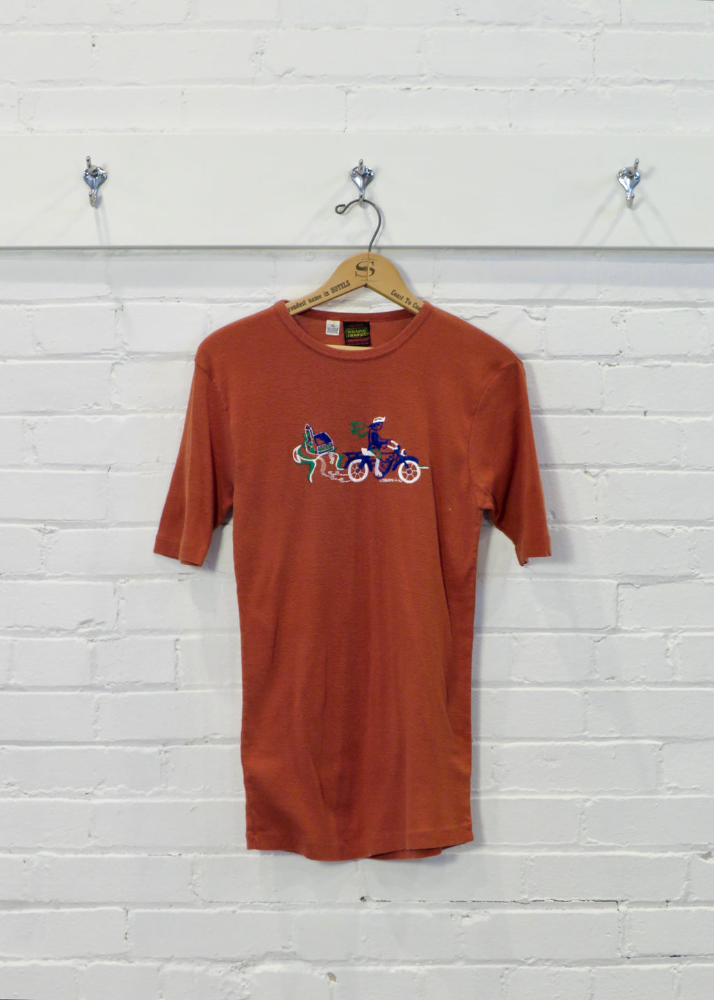 1970s Embroidered Motorcycle T-Shirt