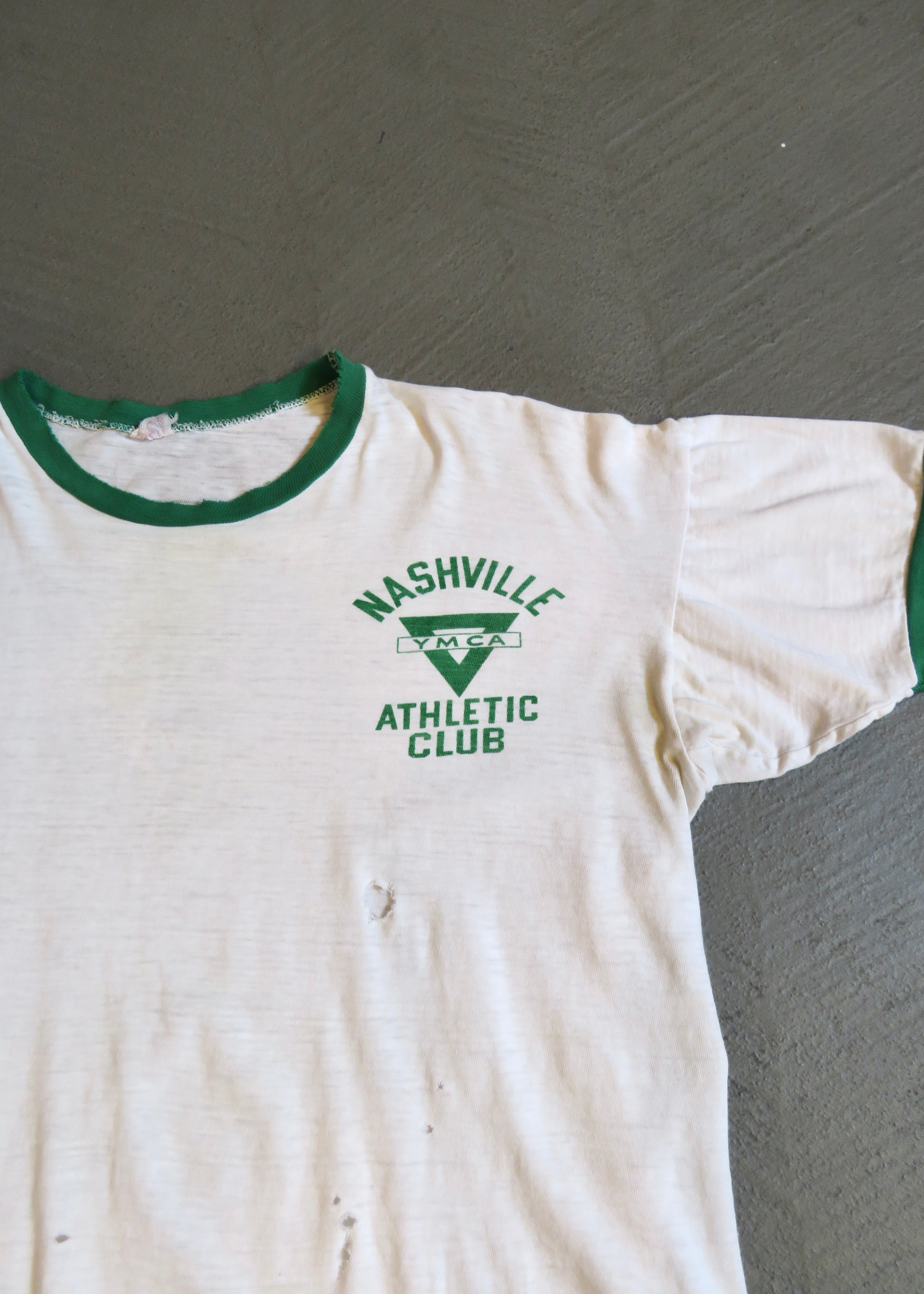 1960s Boxy YMCA Ringer T-Shirt 