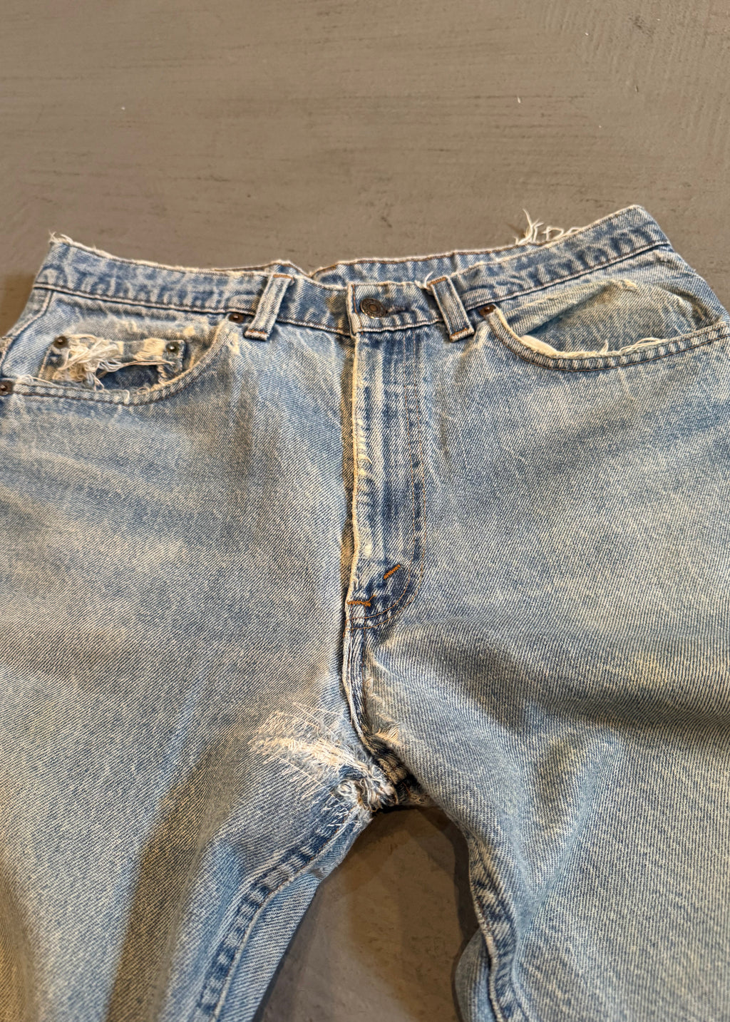1990s Levi's 517 Raw Hem Flared Jeans