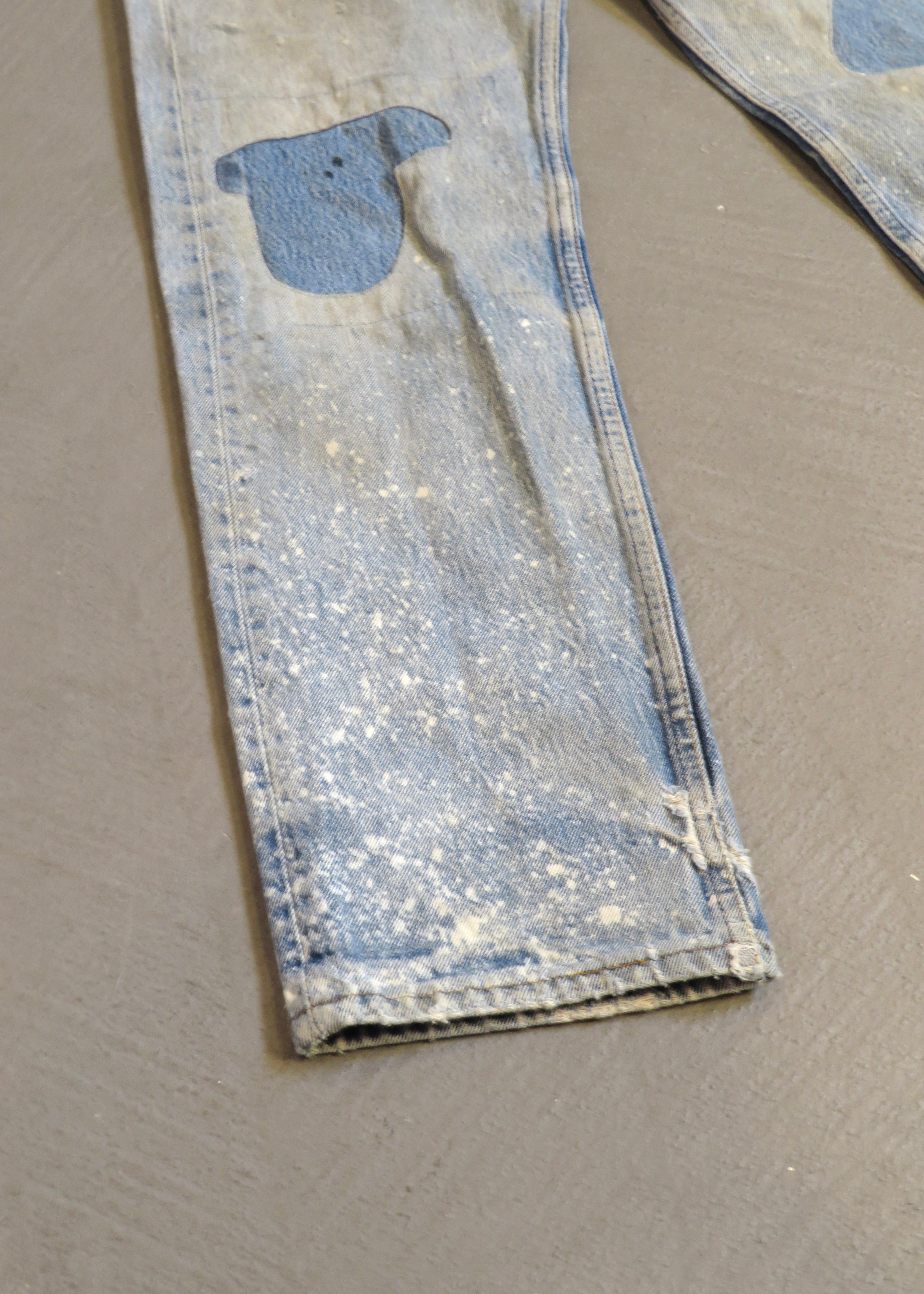 1990s Levi's 501 Heavily Repaired Jeans