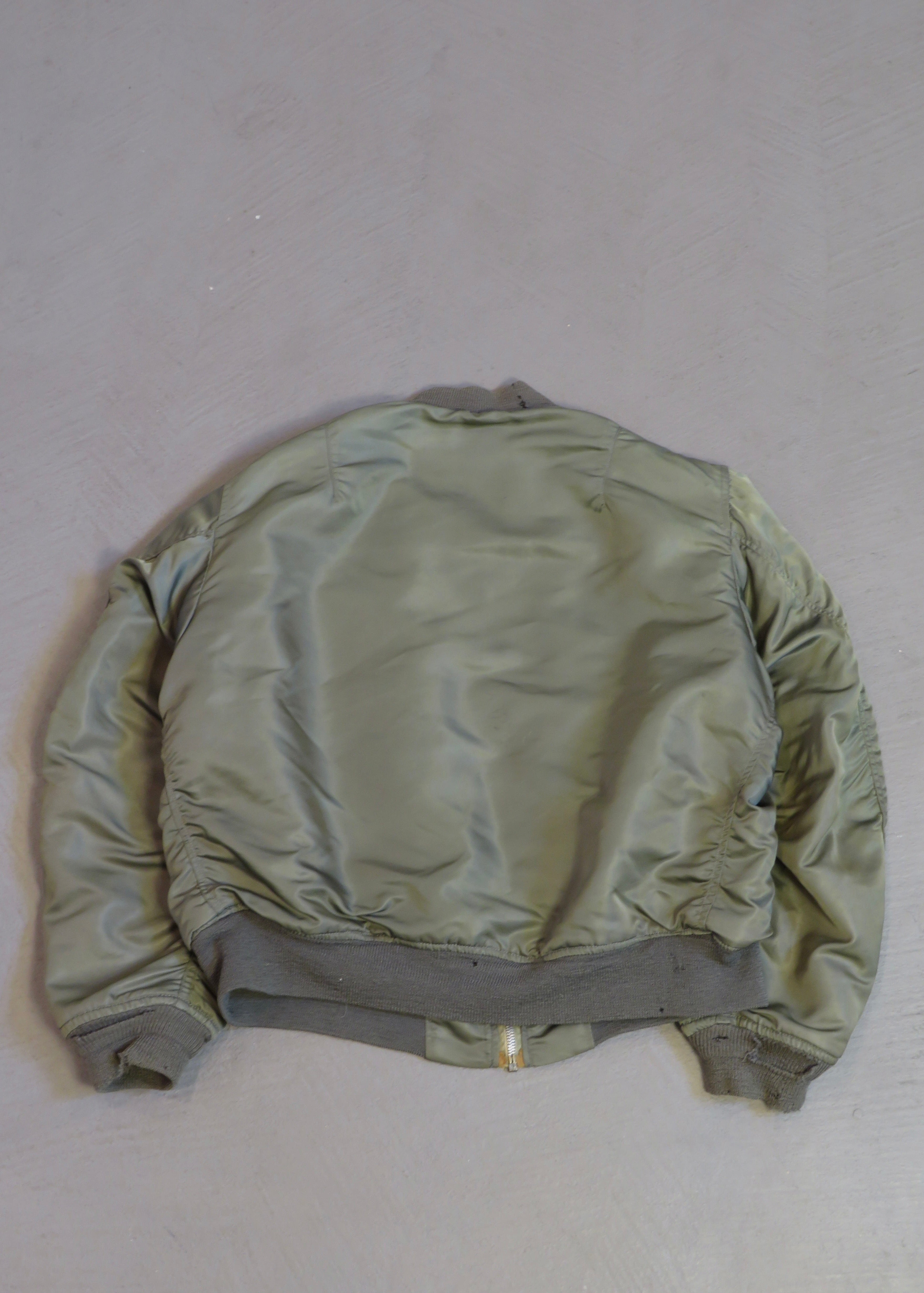 1970s Alpha Industries U.S. Military L-2B Satin Reversible Bomber Jacket
