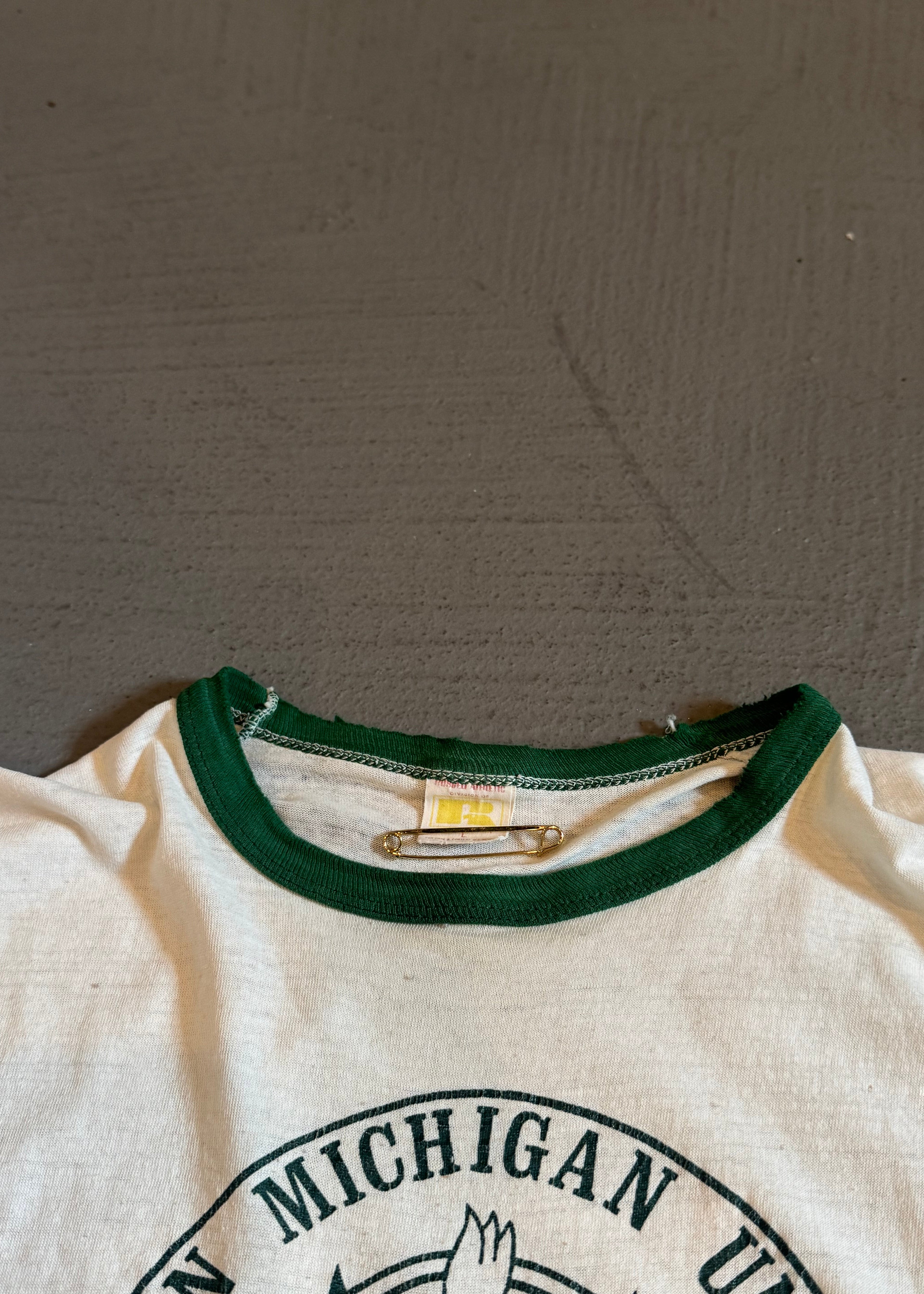 1970s Summer Sports Boxy Ringer T-Shirt