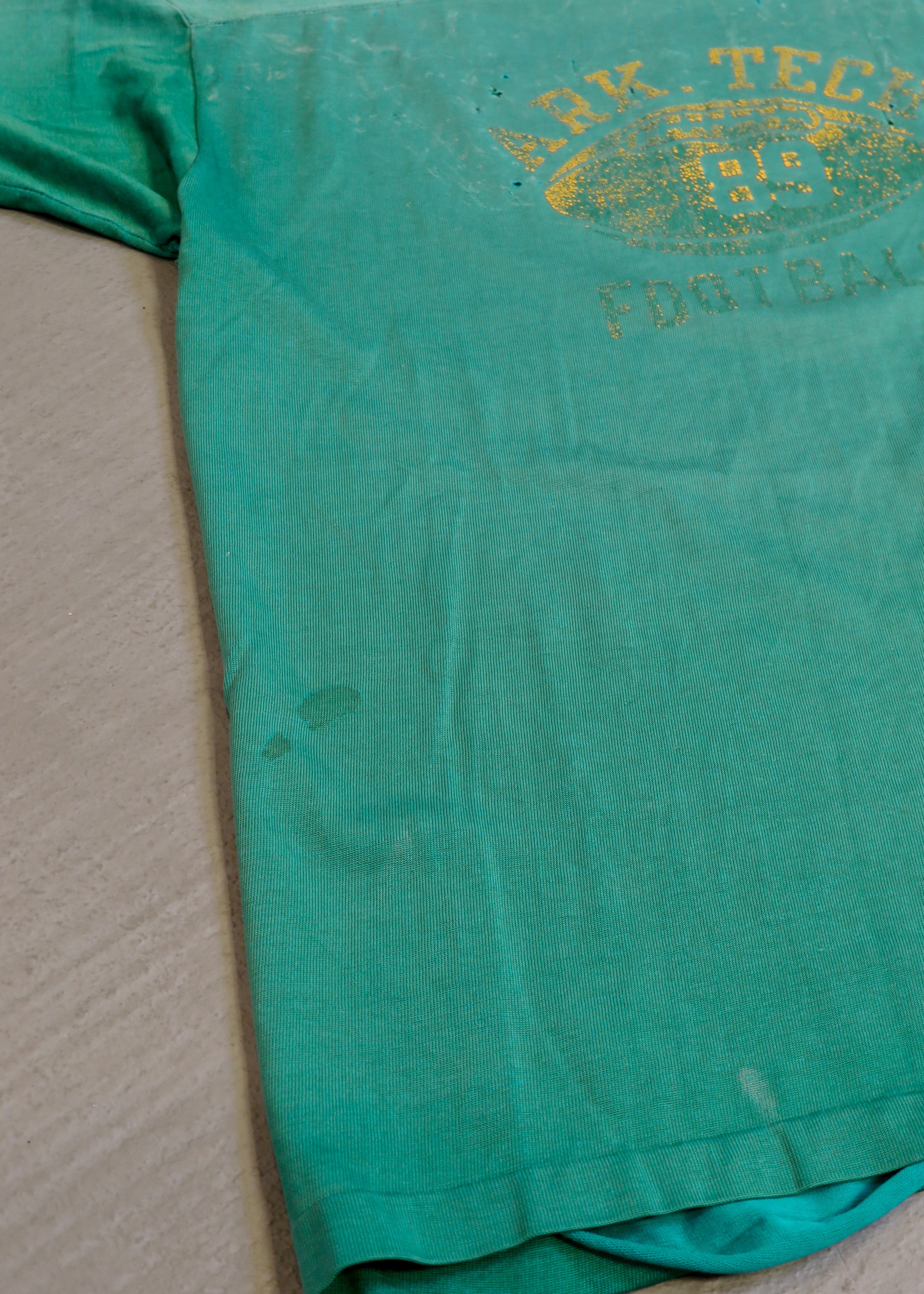 Vintage 1960s Champion Distressed Arkansas Tech Football Durene Jersey
