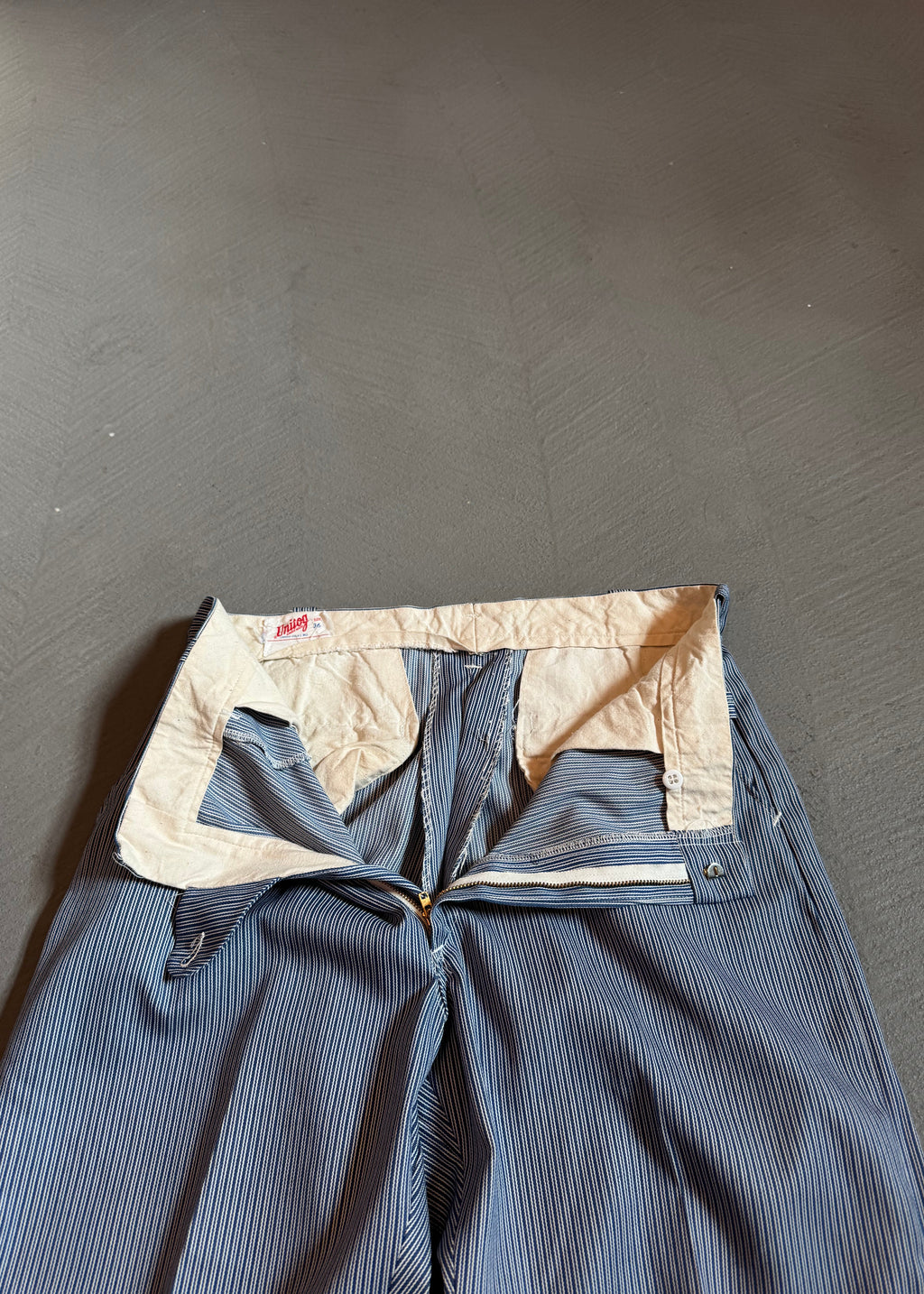 1960s Unitog Hickory Stripe Workwear Trousers