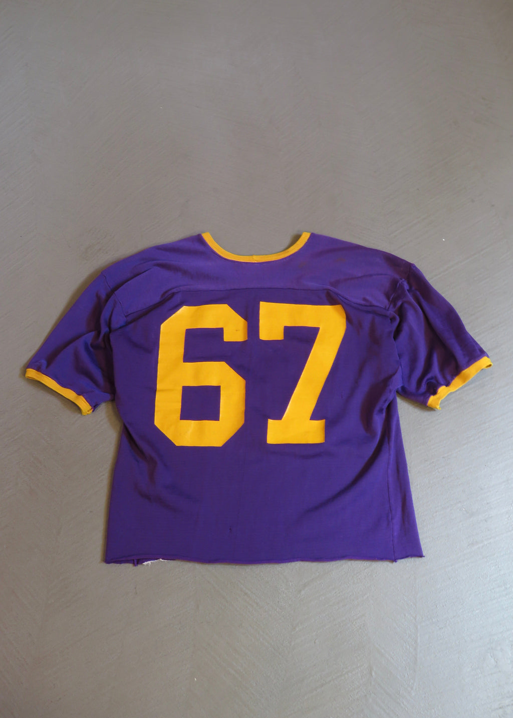 1960s #67 Purple Durene Football Jersey