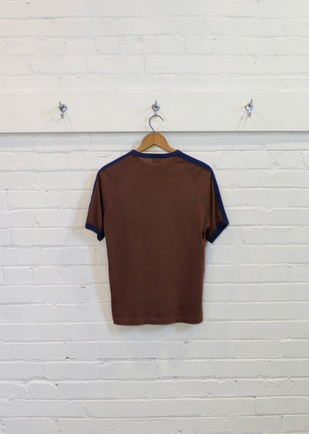 1970s Quarter Zip Ringer T-Shirt