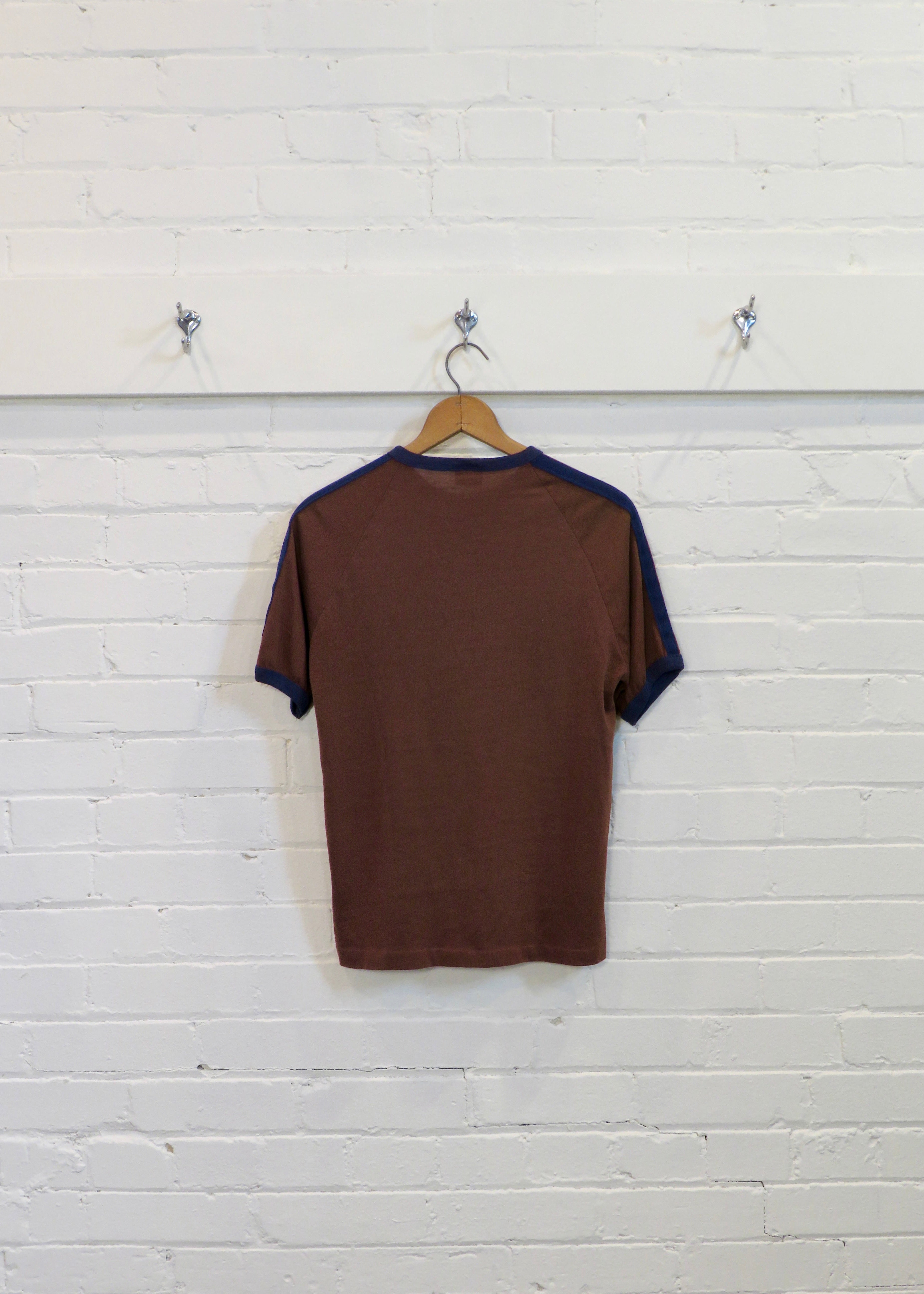 1970s Quarter Zip Ringer T-Shirt