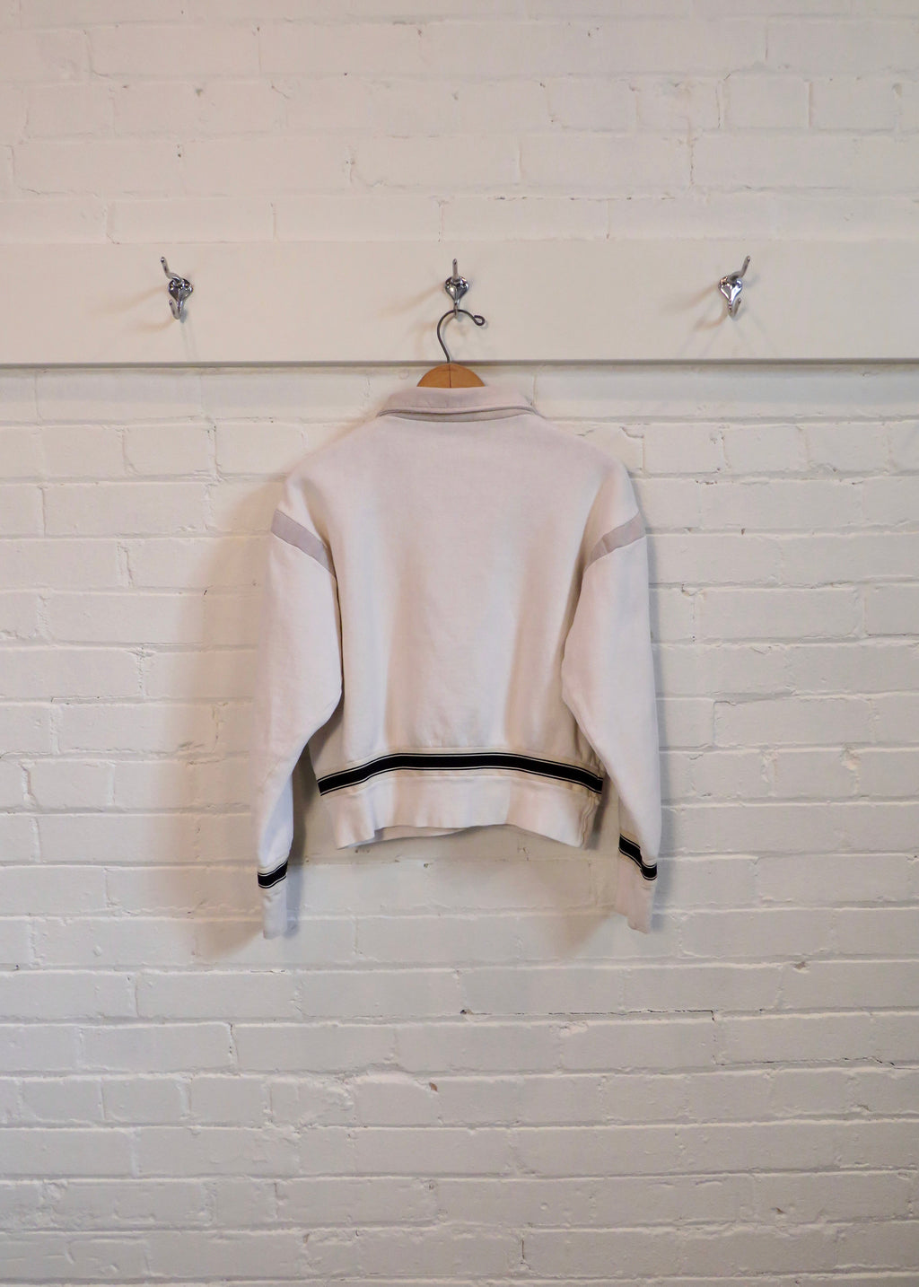 1970s Cropped Collared Sweatshirt