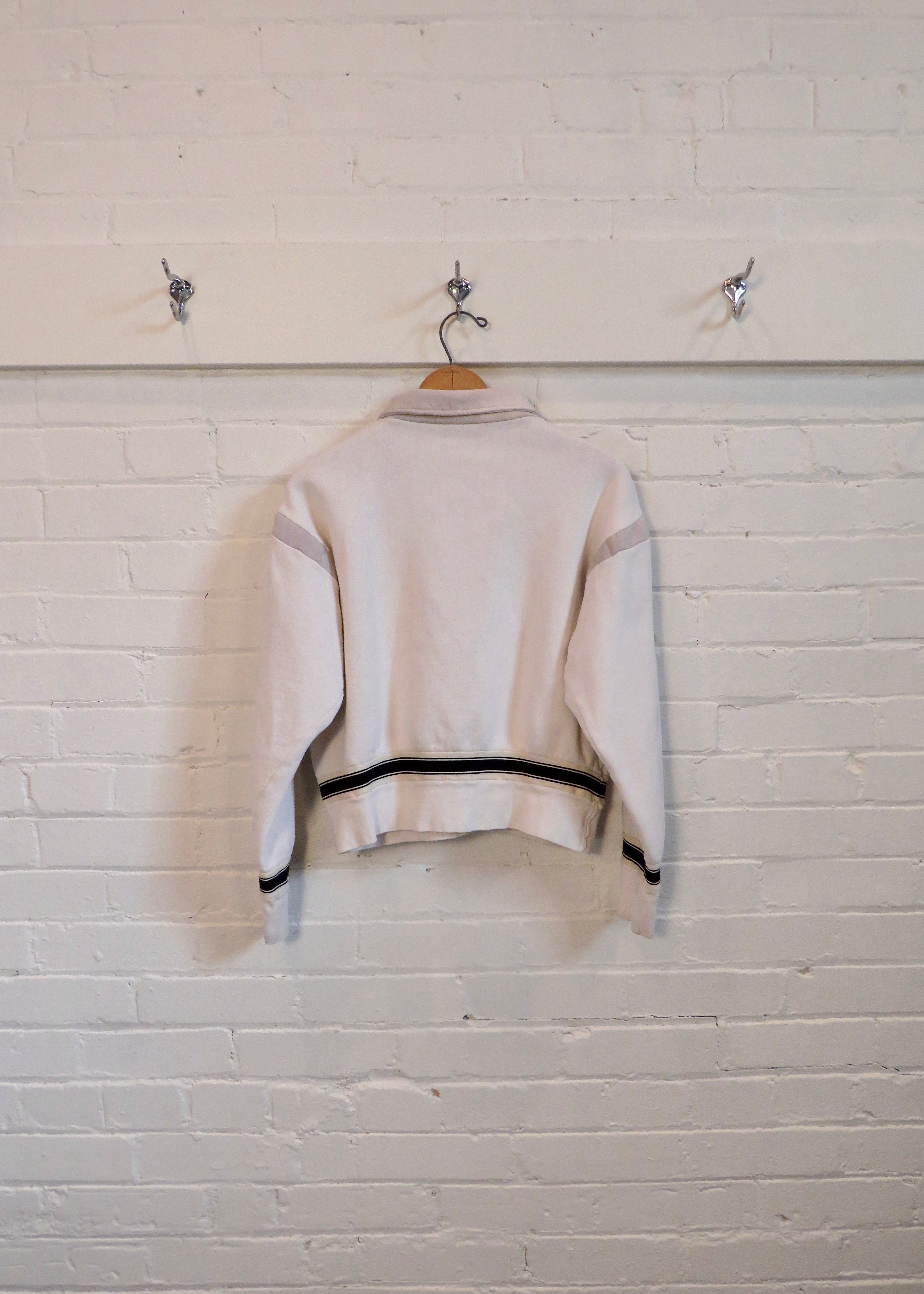1970s Cropped Collared Sweatshirt