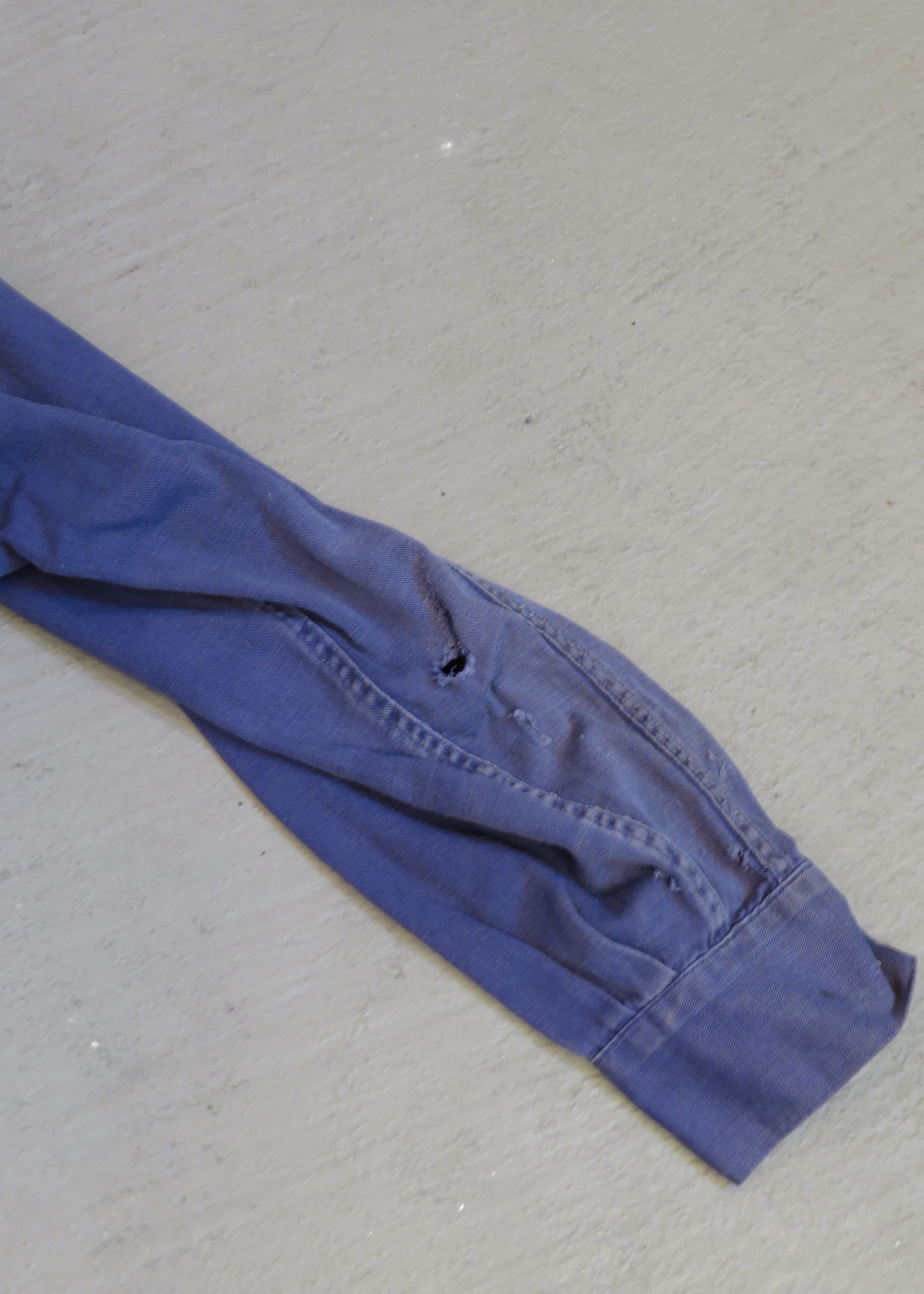 1960s Distressed Twill Chainstitched Chevy Work Shirt