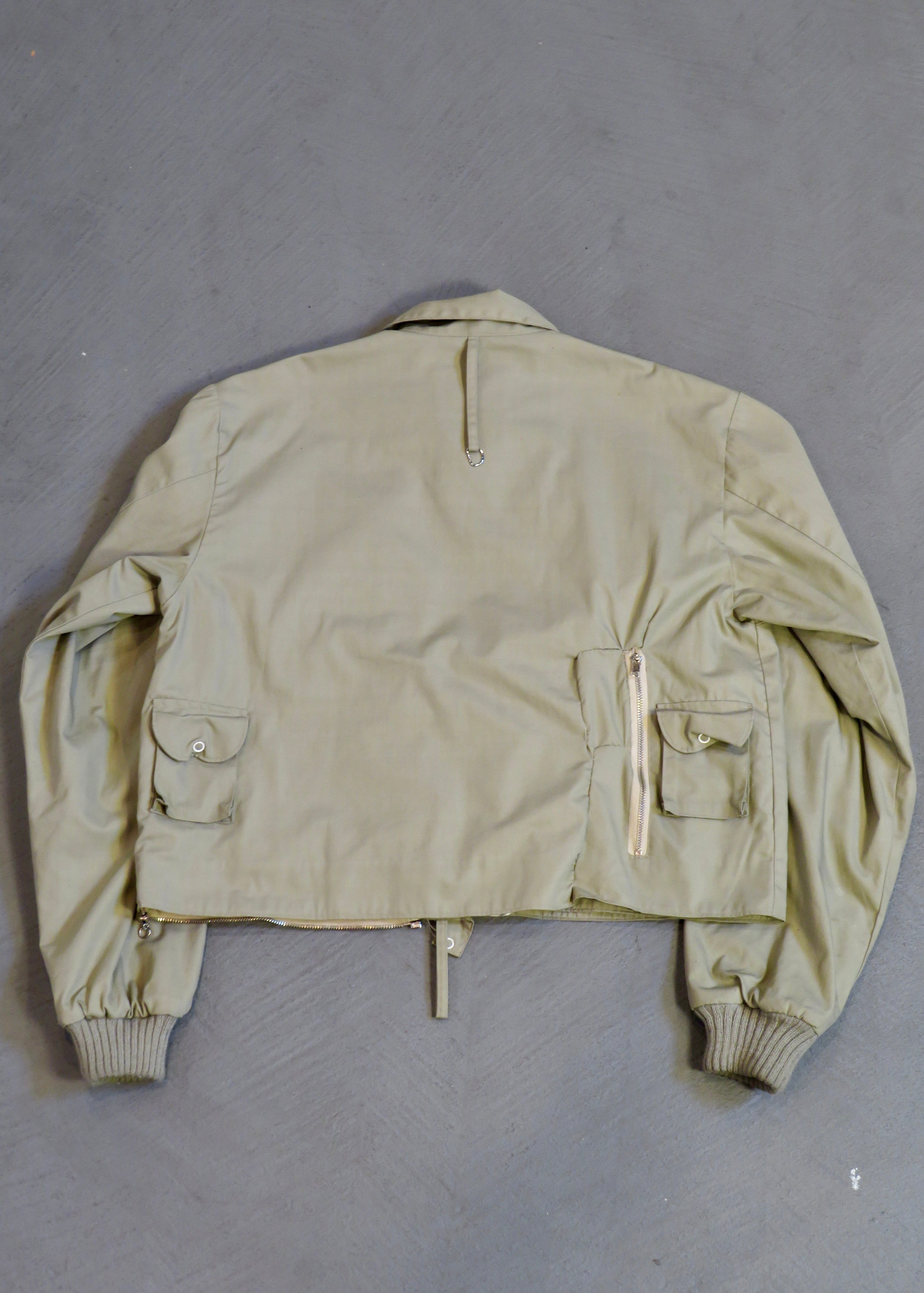 1960s Khaki Cropped Fly Fishing Jacket