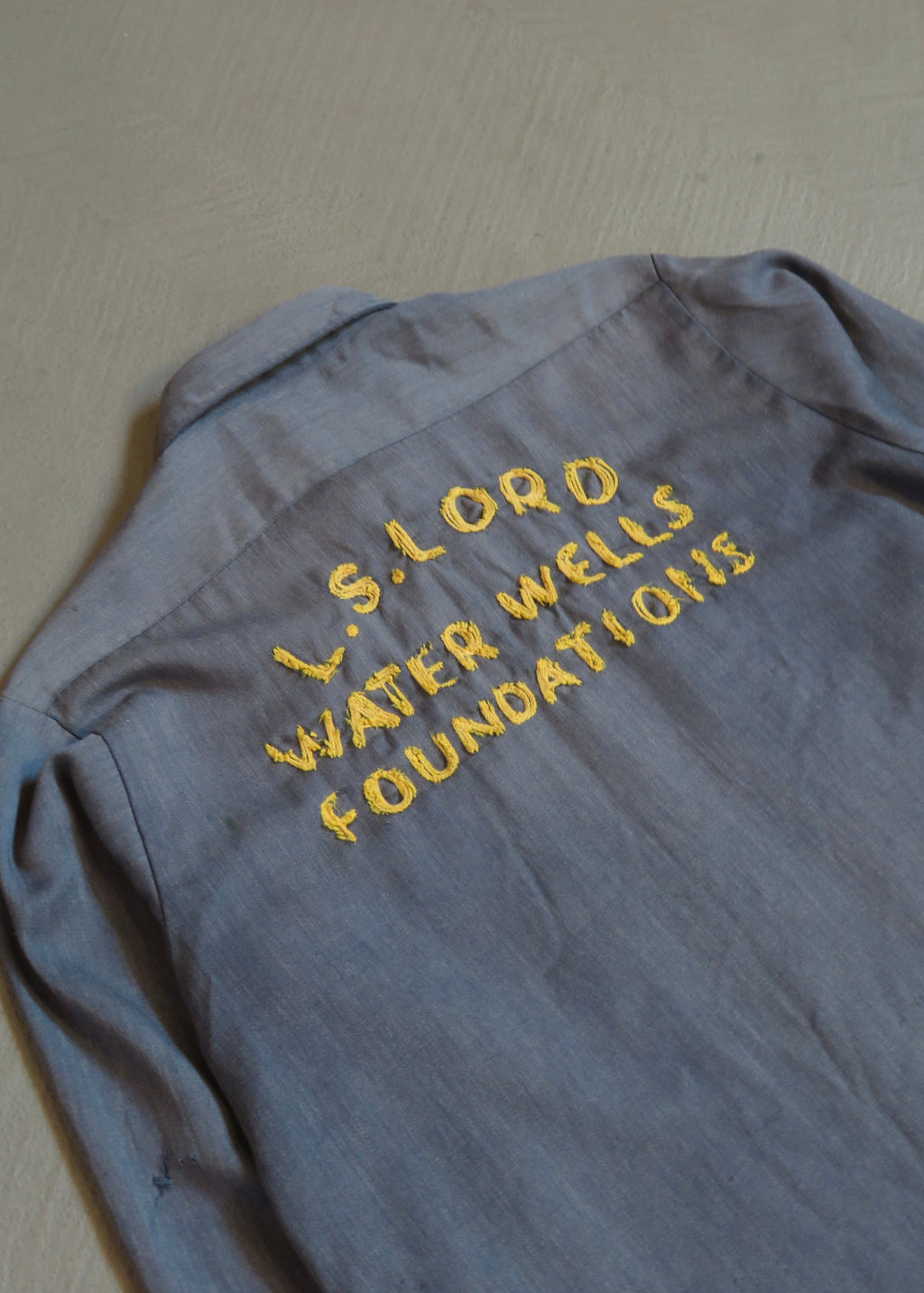 1960s L.S. Lord Embroidered Work Shirt