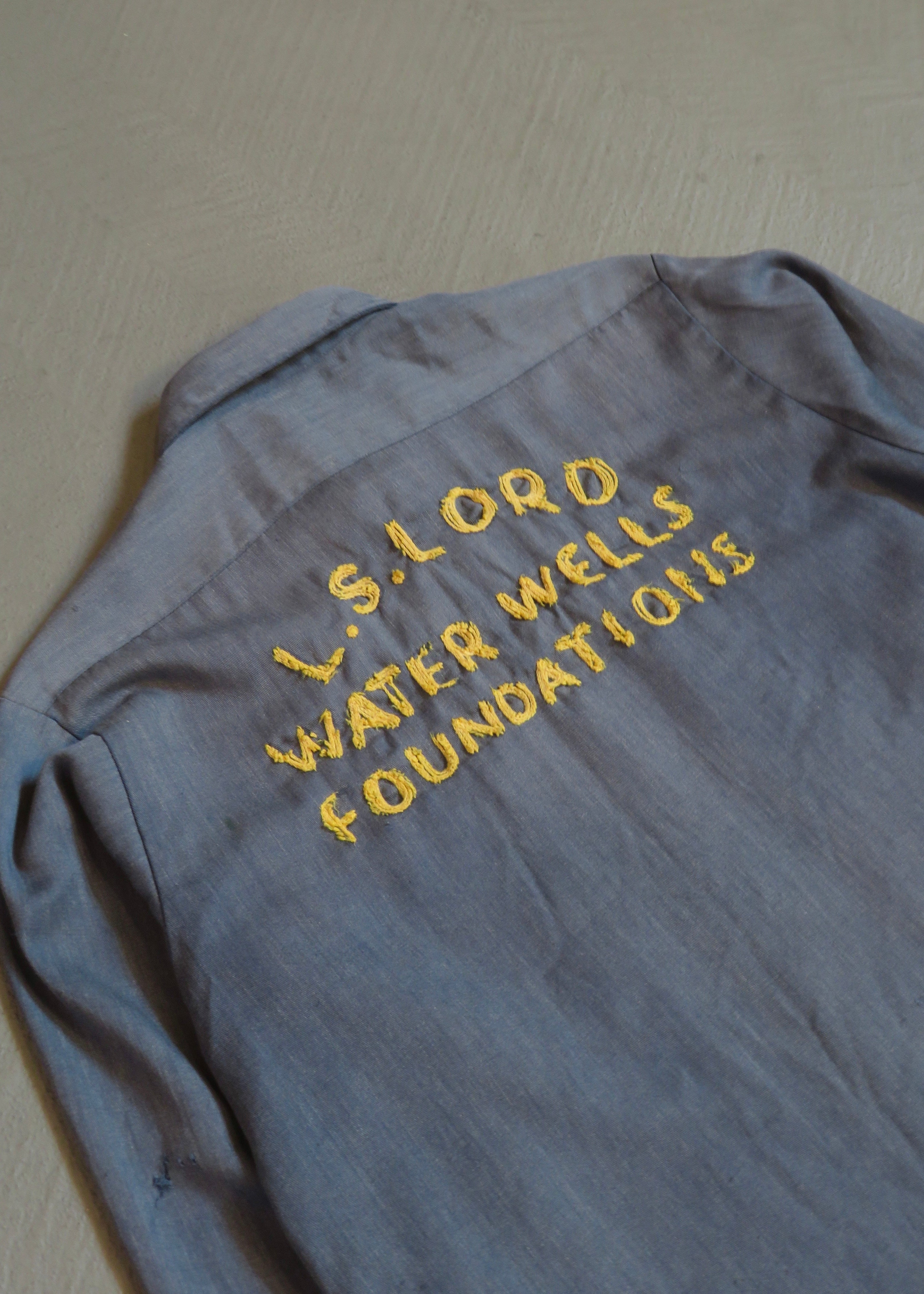 1960s L.S. Lord Embroidered Work Shirt