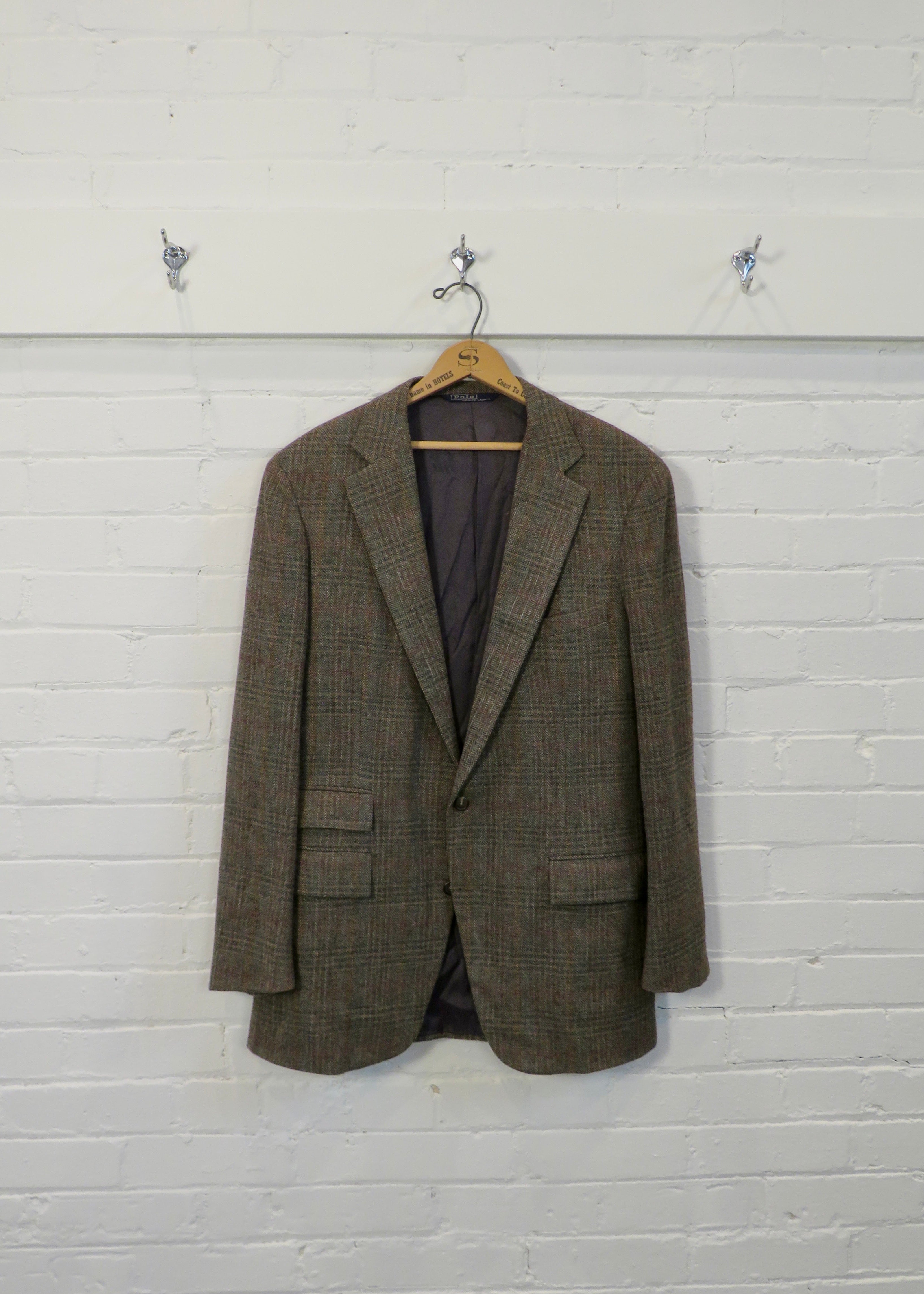 1980s Polo Ralph Lauren Tweed Check Suit