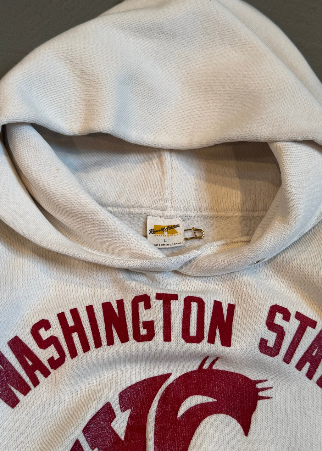 1970s Distressed Washington State Hoodie
