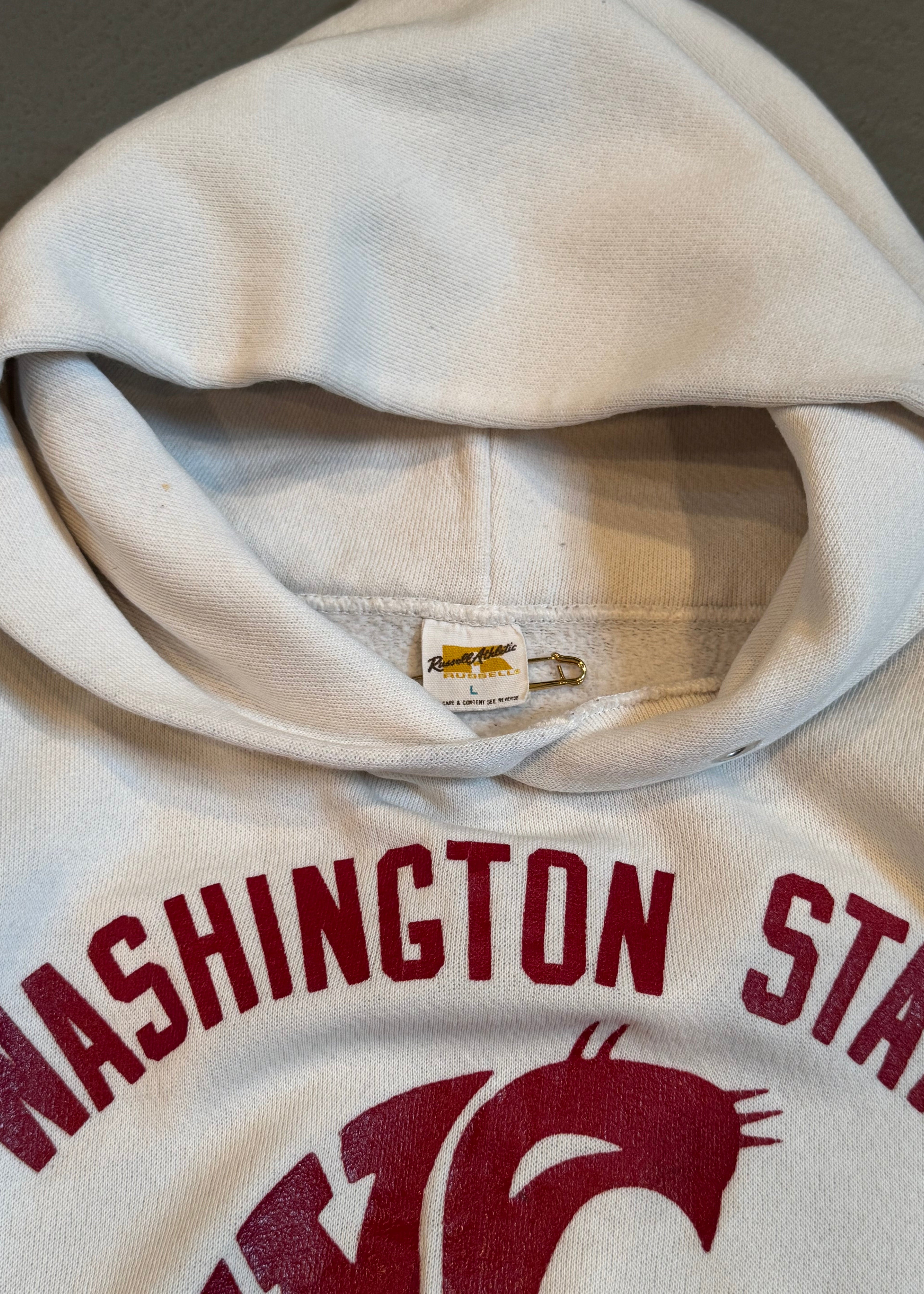 1970s Distressed Washington State Hoodie