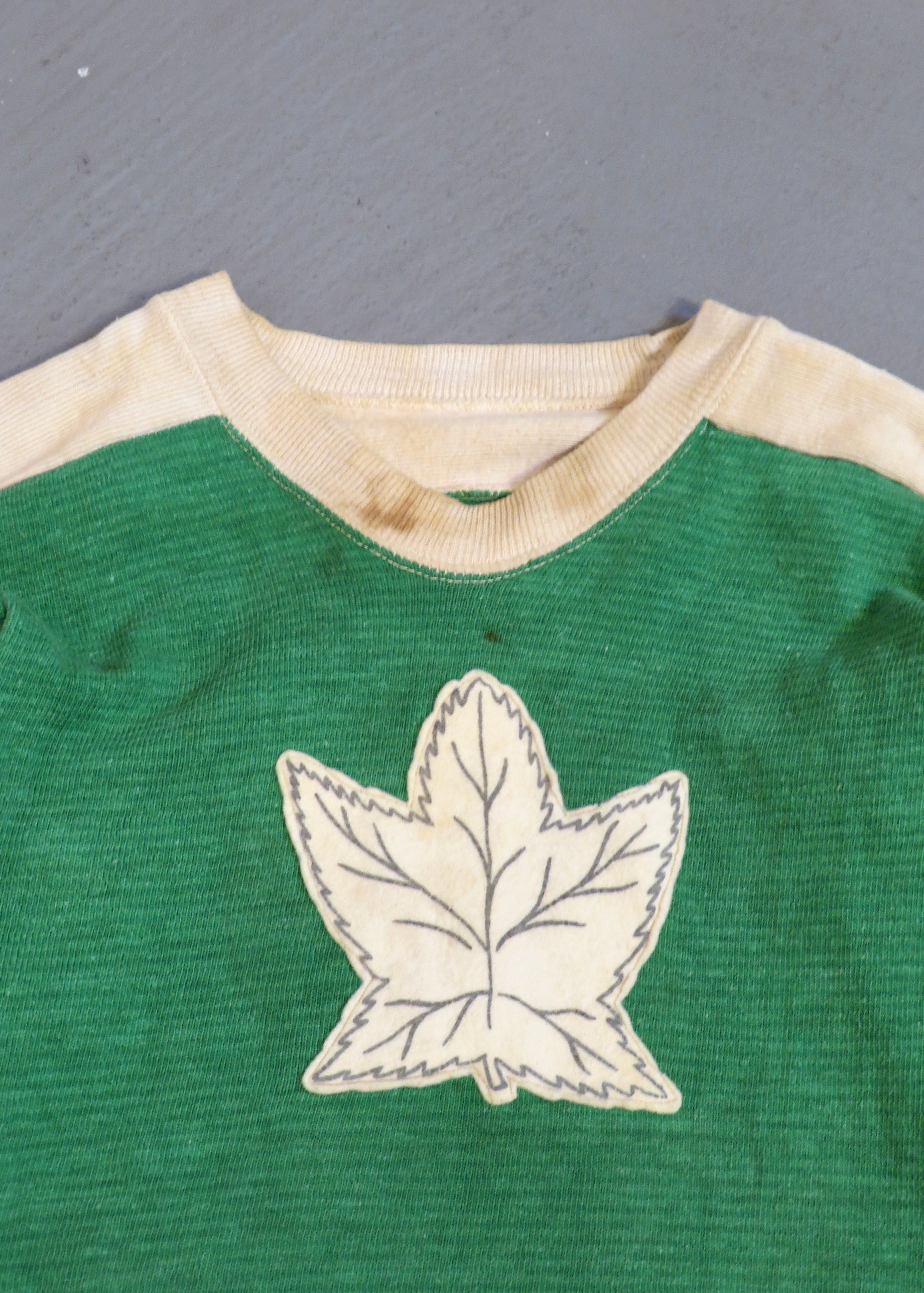 Vintage 1930s/1940s New Jersey Peewee Hockey Cotton Jersey