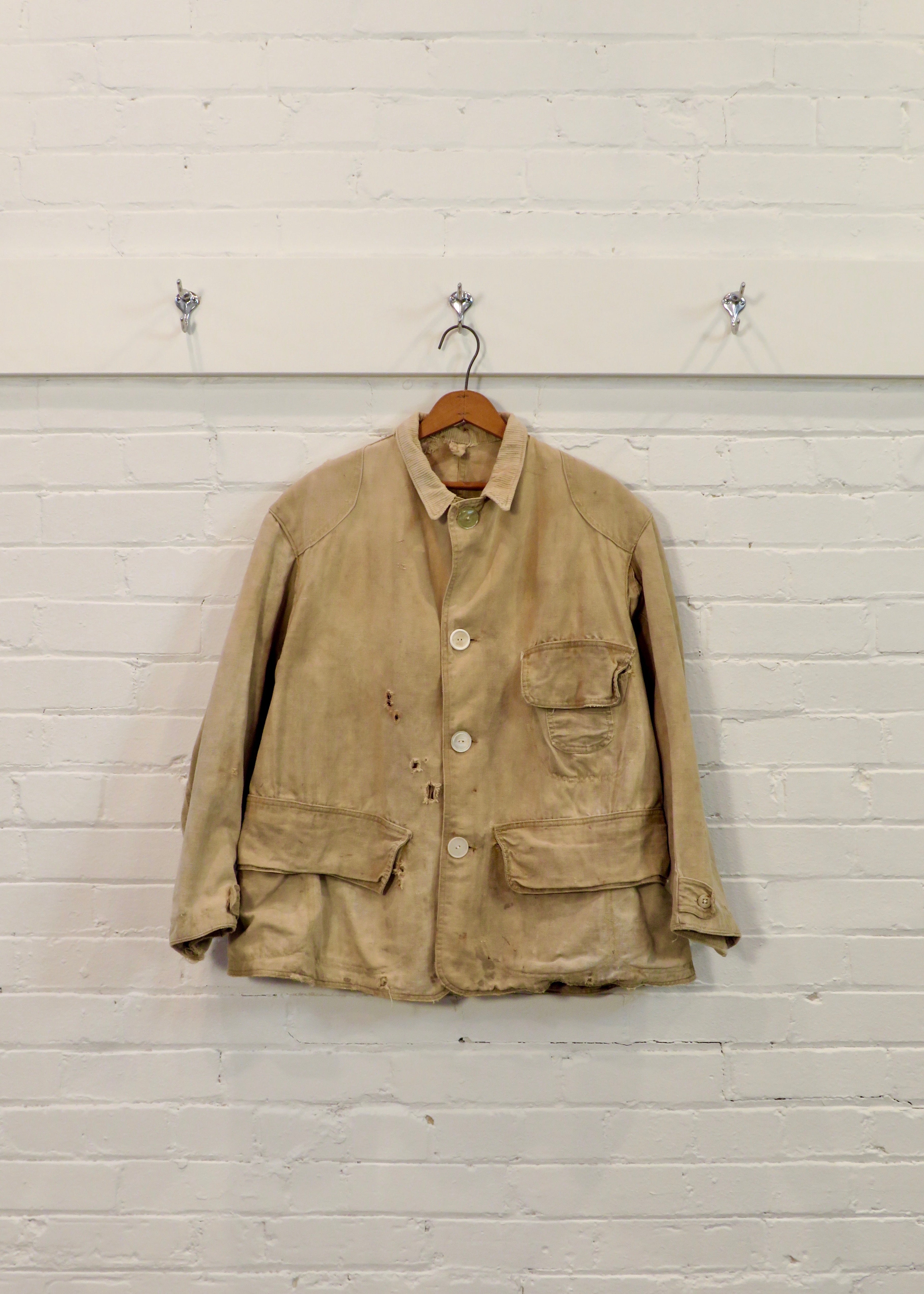1940s Distressed Cotton Hunting Jacket