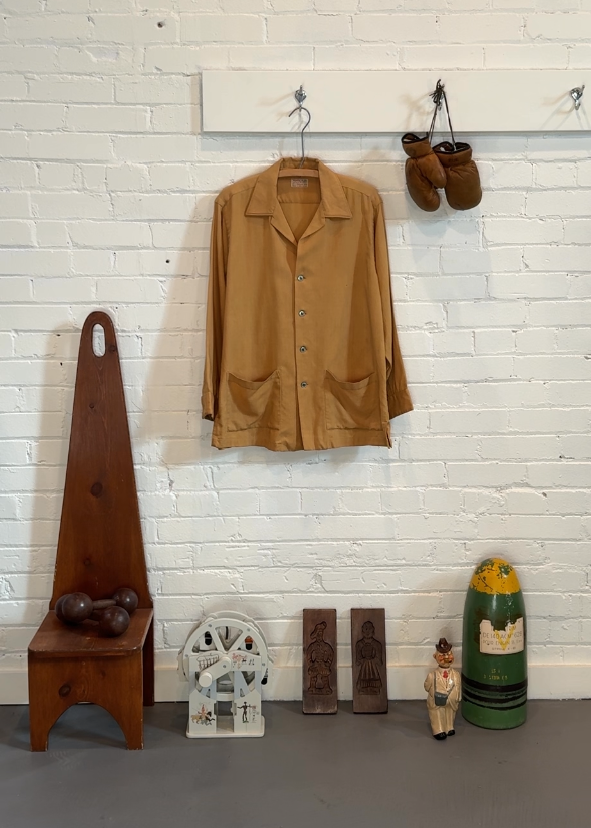 1960s Low Pocket Wool Overshirt