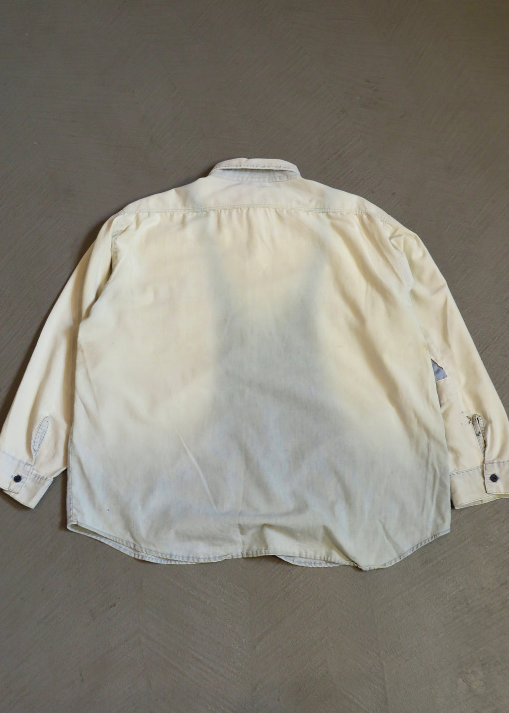 1950s Overalls Faded Chambray Shirt