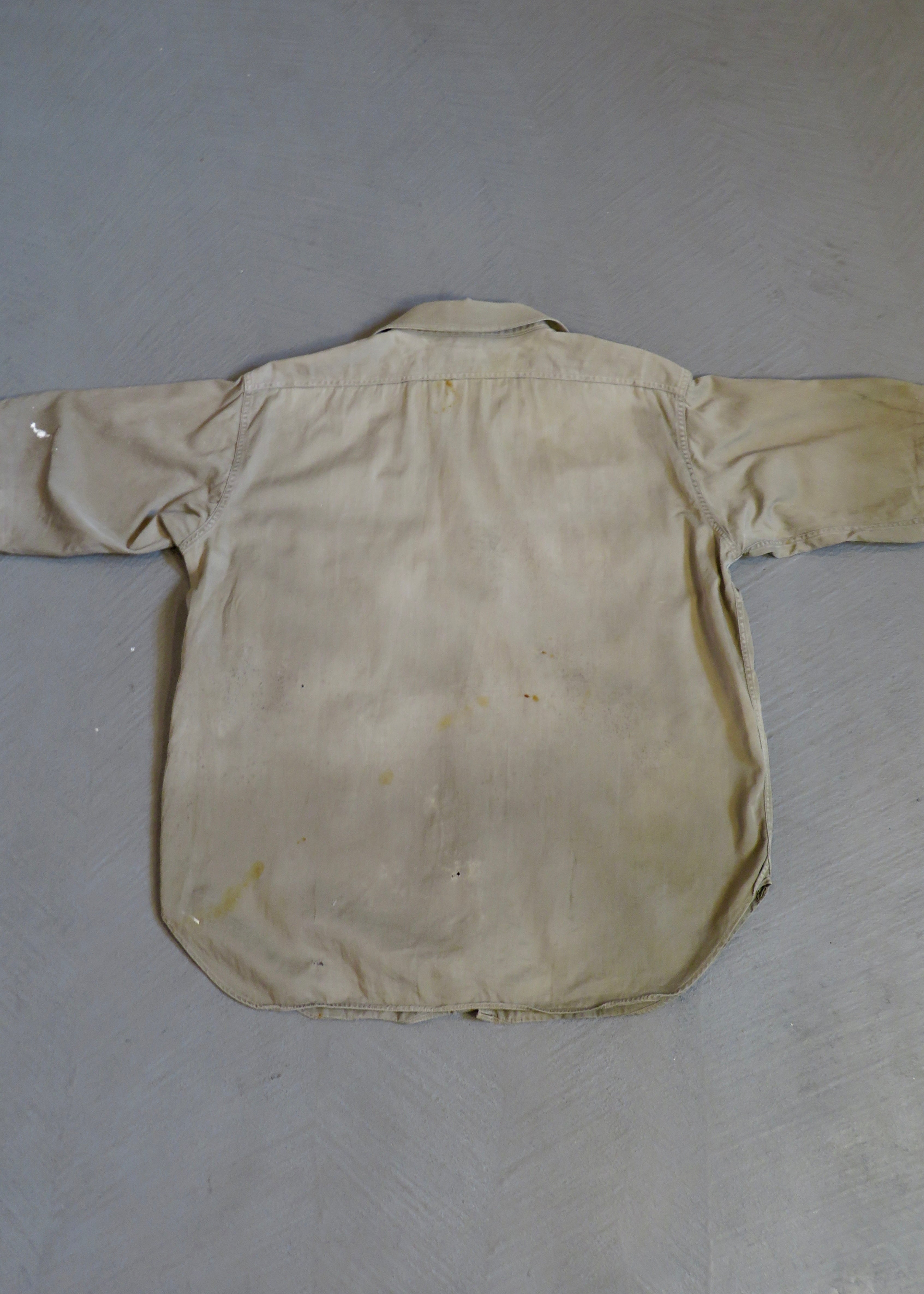 1950s Paint Splattered Short Sleeved Work Shirt