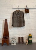 1940s Wool Houndstooth Overshirt