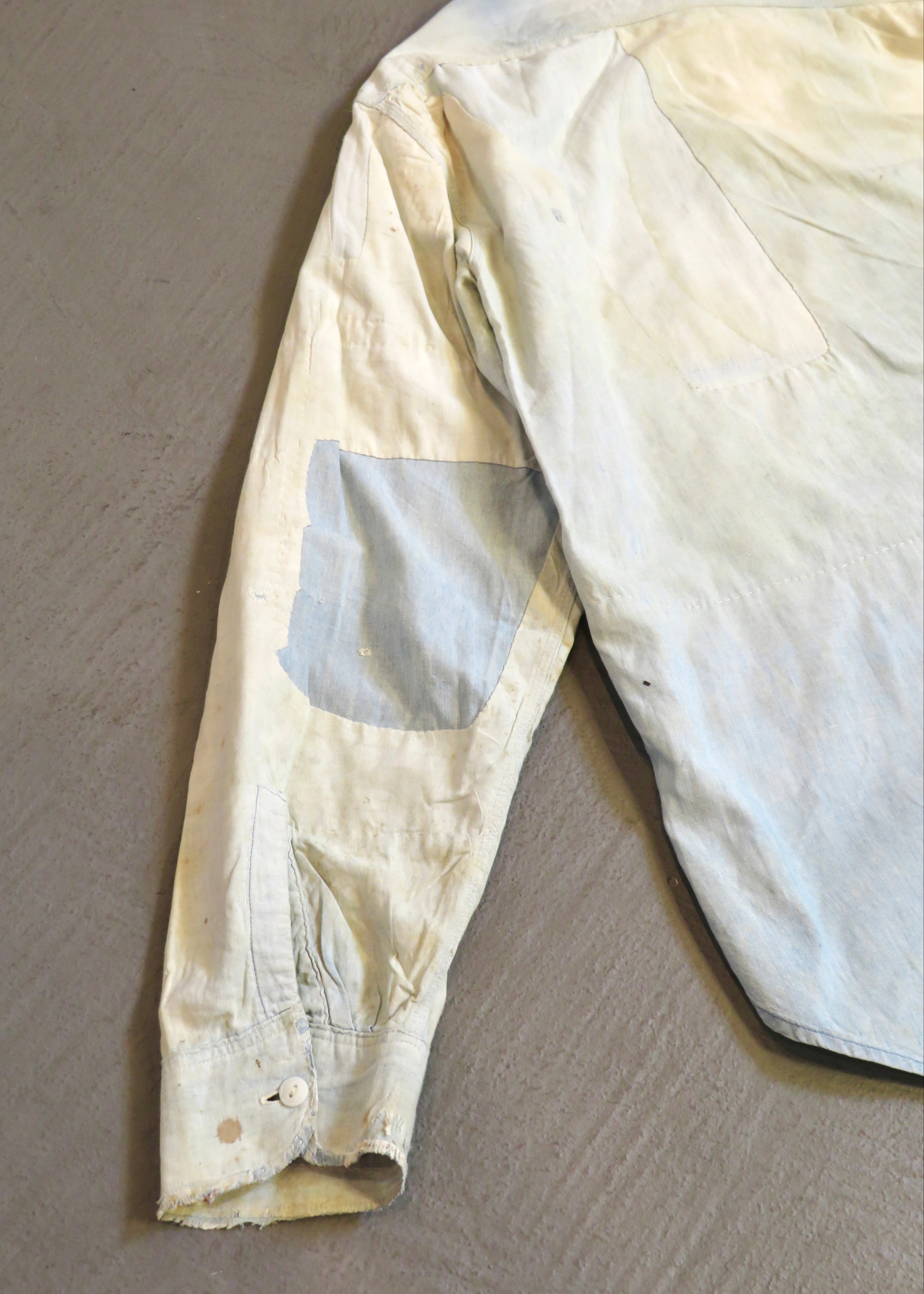 1950s Penneys Ox-Hide Repaired Chambray Shirt