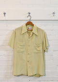 1950s Chartreuse Loop Collar Shirt | L