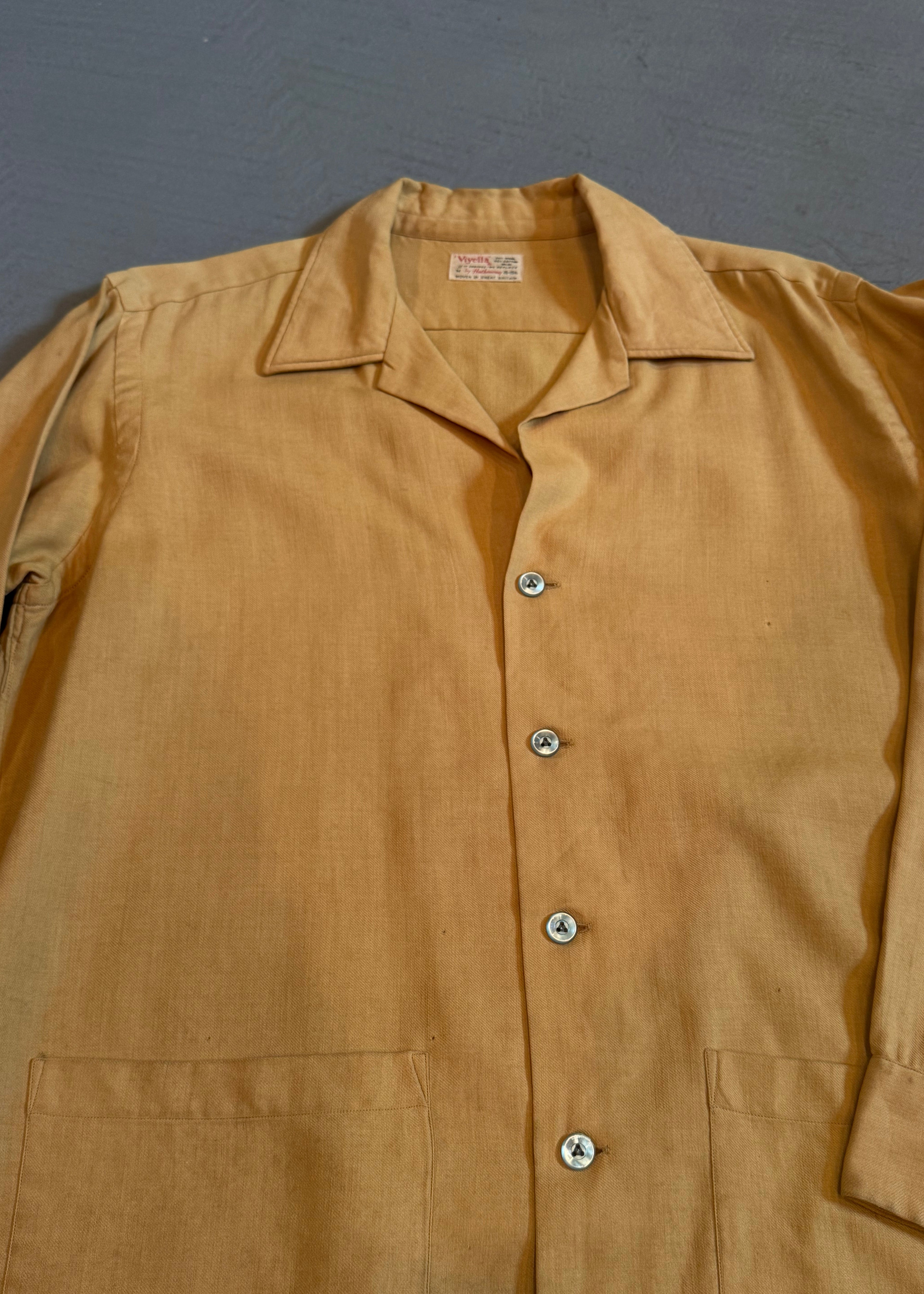 1960s Low Pocket Wool Overshirt