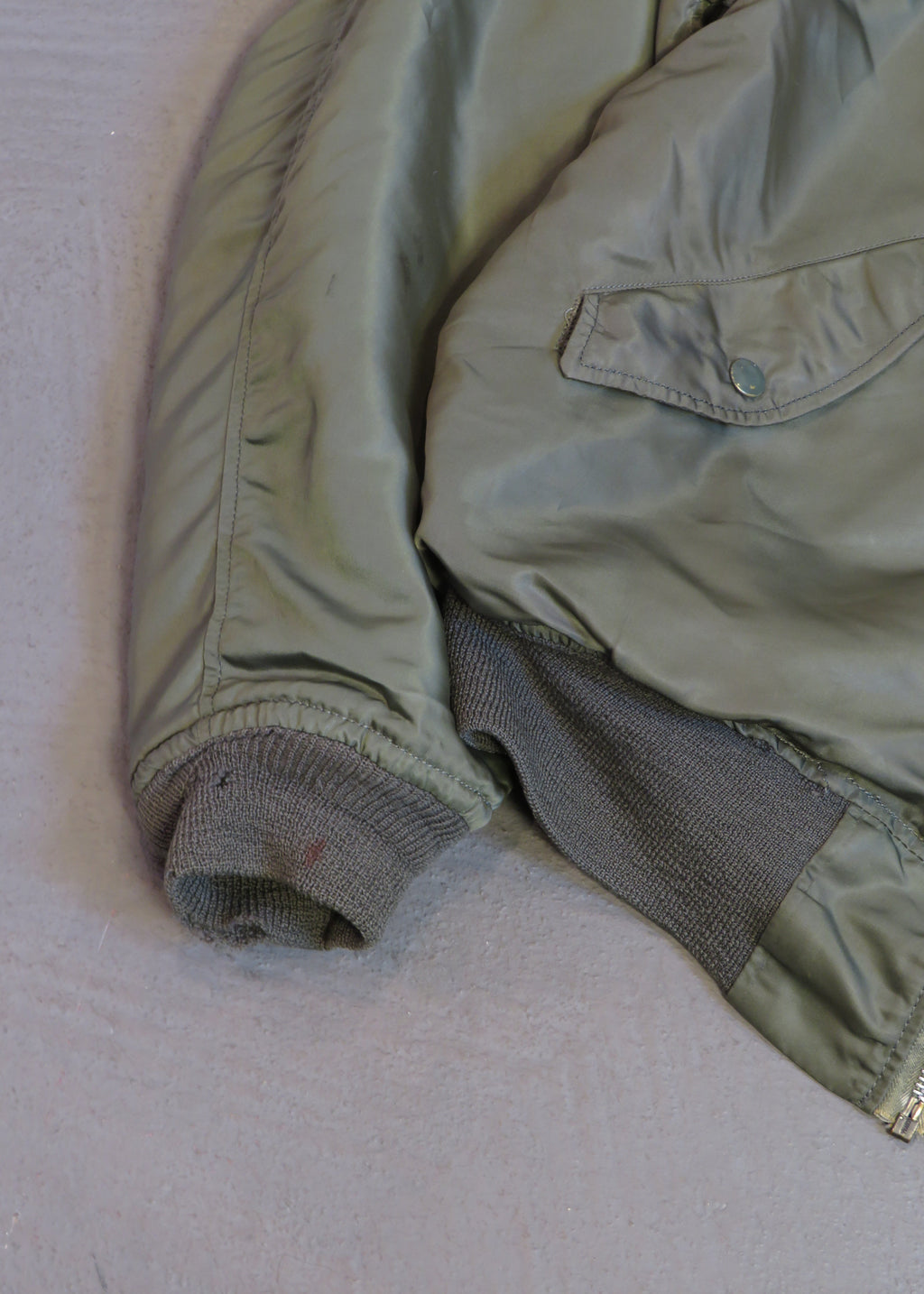 1970s Alpha Industries U.S. Military L-2B Satin Reversible Bomber Jacket