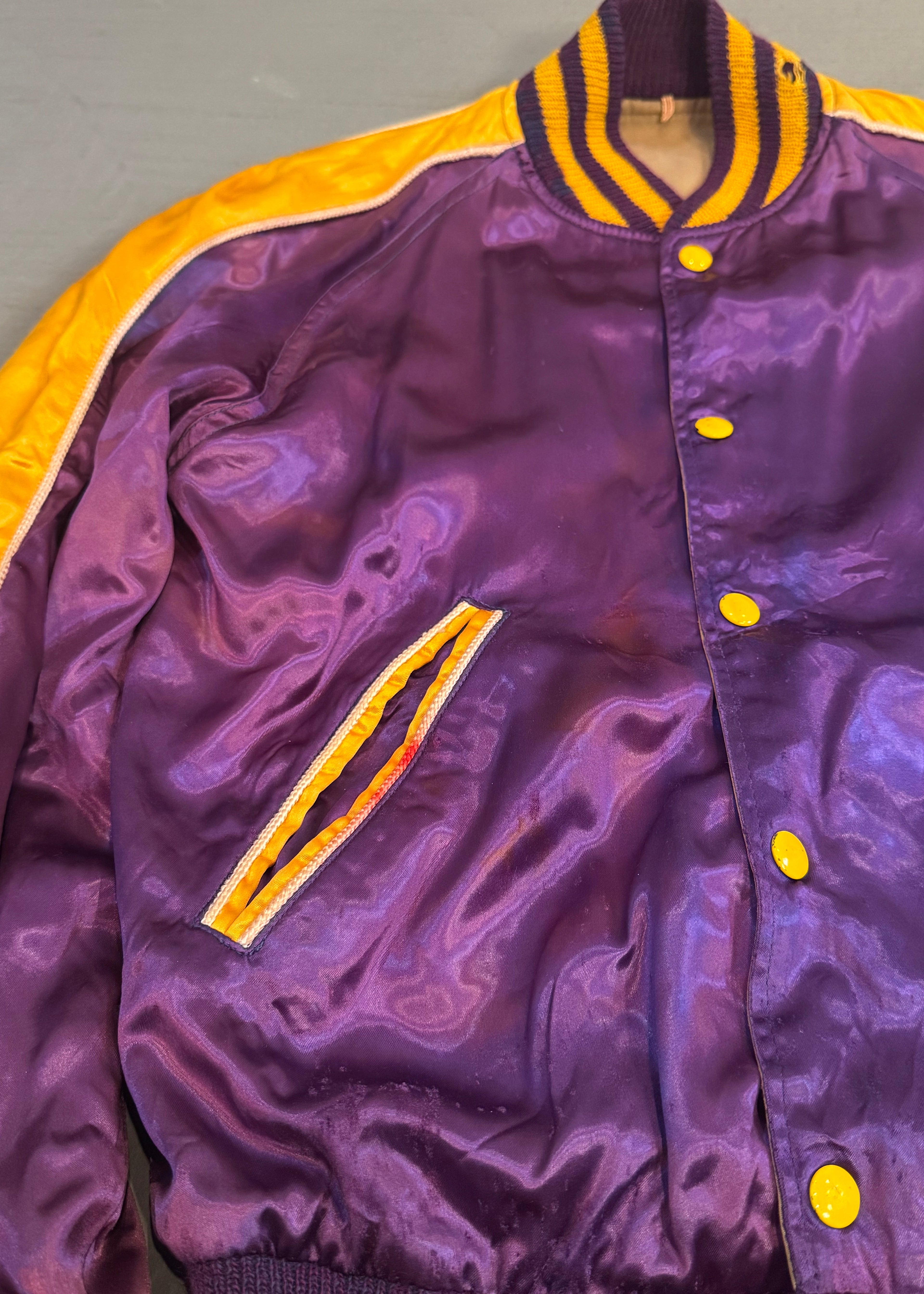 1950s Reversible Satin Varsity Jacket