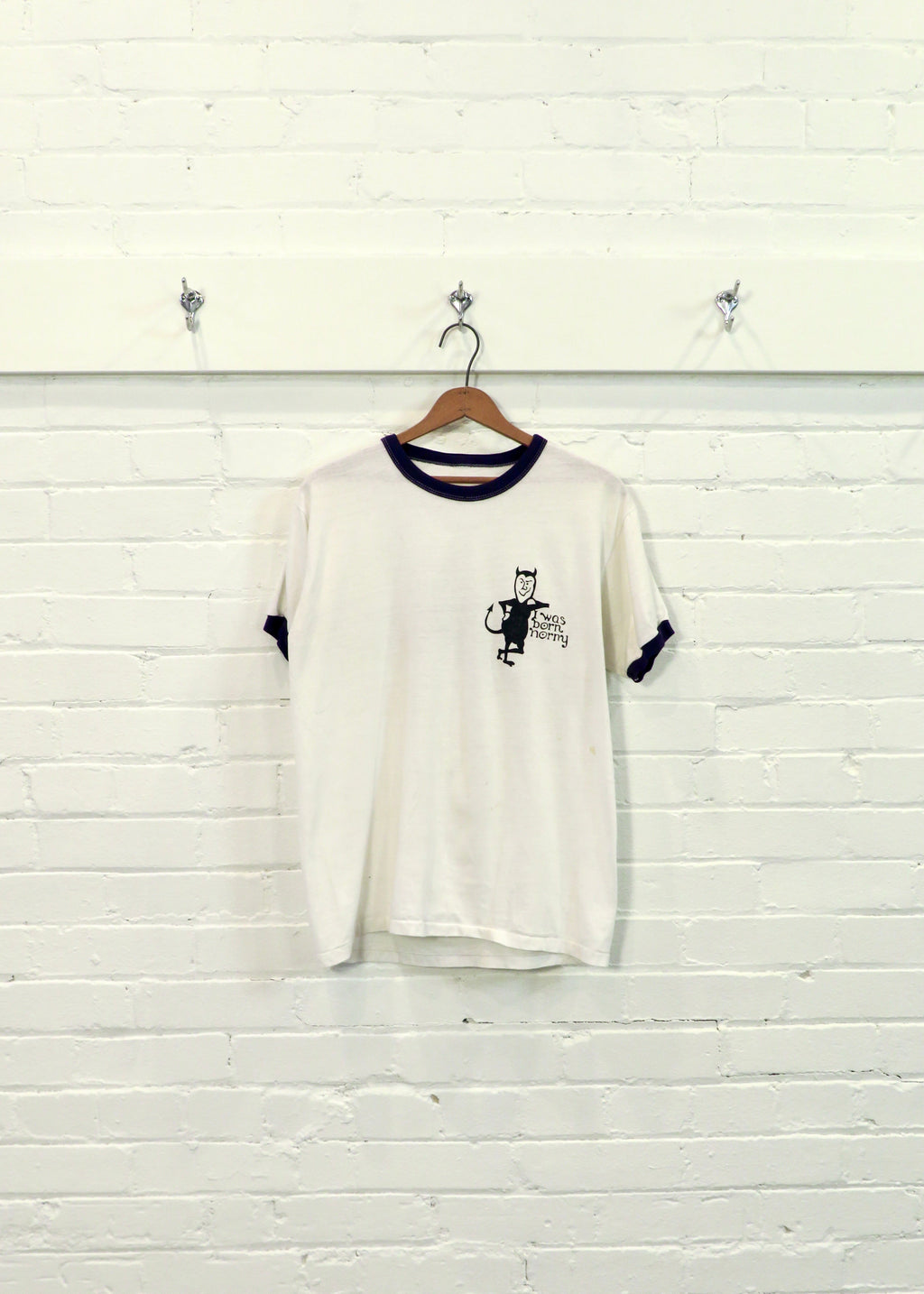 1990s Suzuki Motocross Horny Devil Ringer T-Shirt
