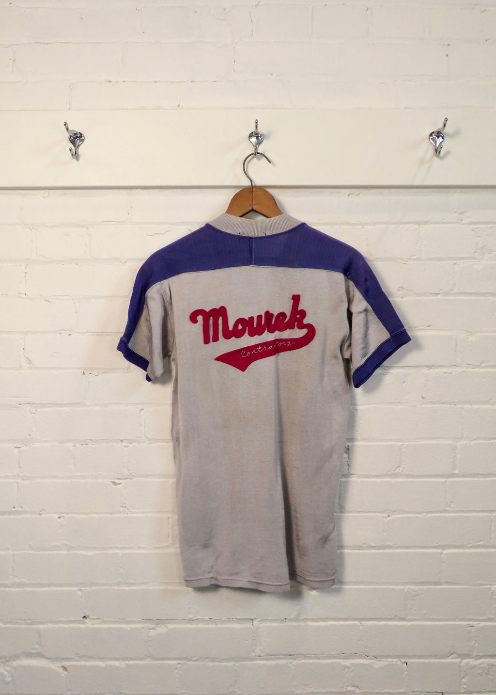 1950s Felt Letter Applique Cycling Jersey