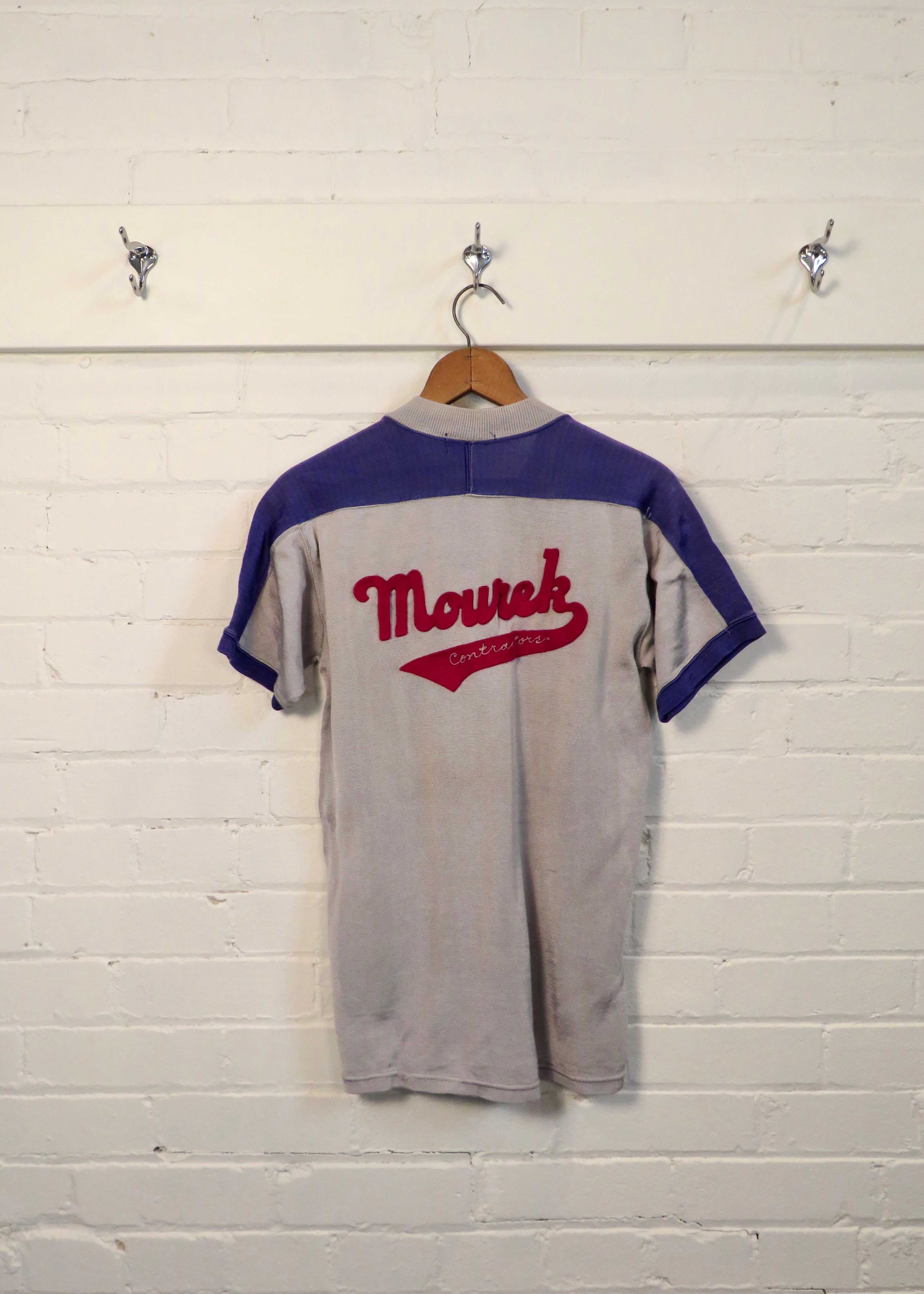 1950s Felt Letter Applique Cycling Jersey