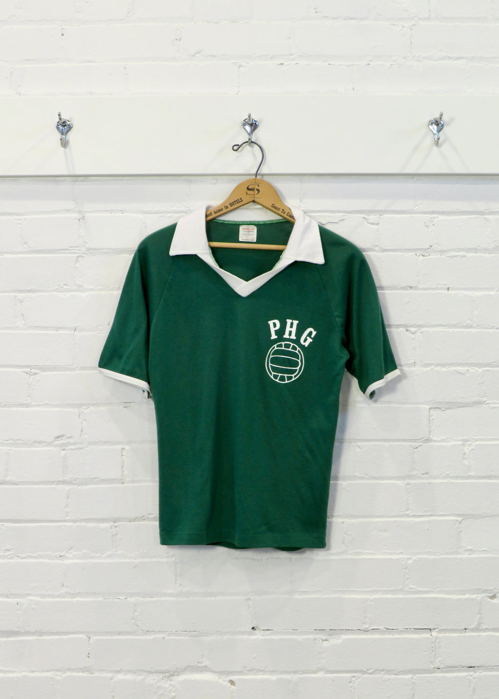 1970s Volleyball Open Neck Polo Shirt