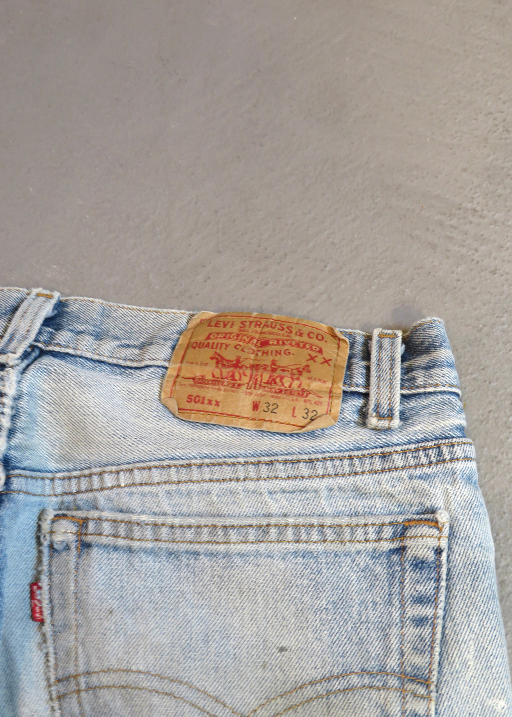 1990s Levi's 501 Heavily Repaired Jeans