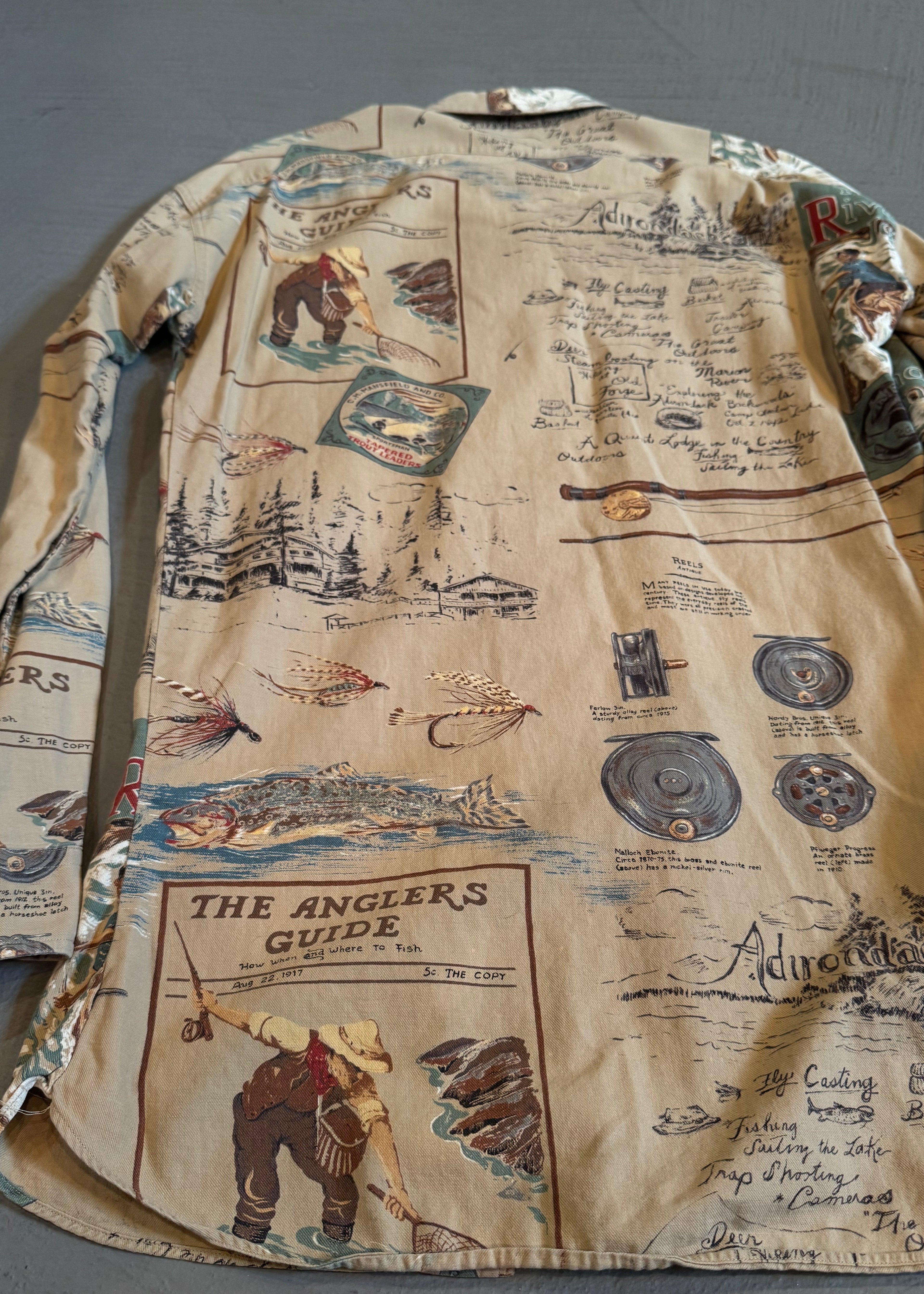 1990s Polo Ralph Lauren Adirondacks Print Shirt