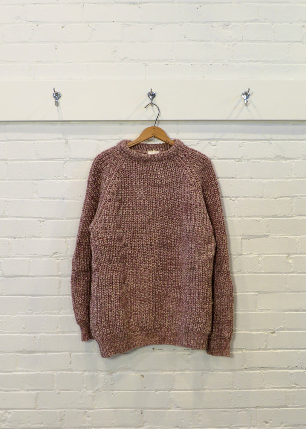 1980s British Chunky Marled Sweater