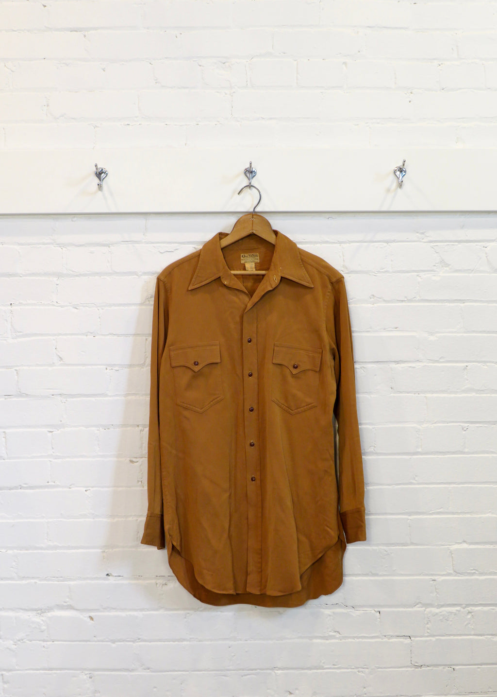 1940s Custom Made Wool Western Shirt