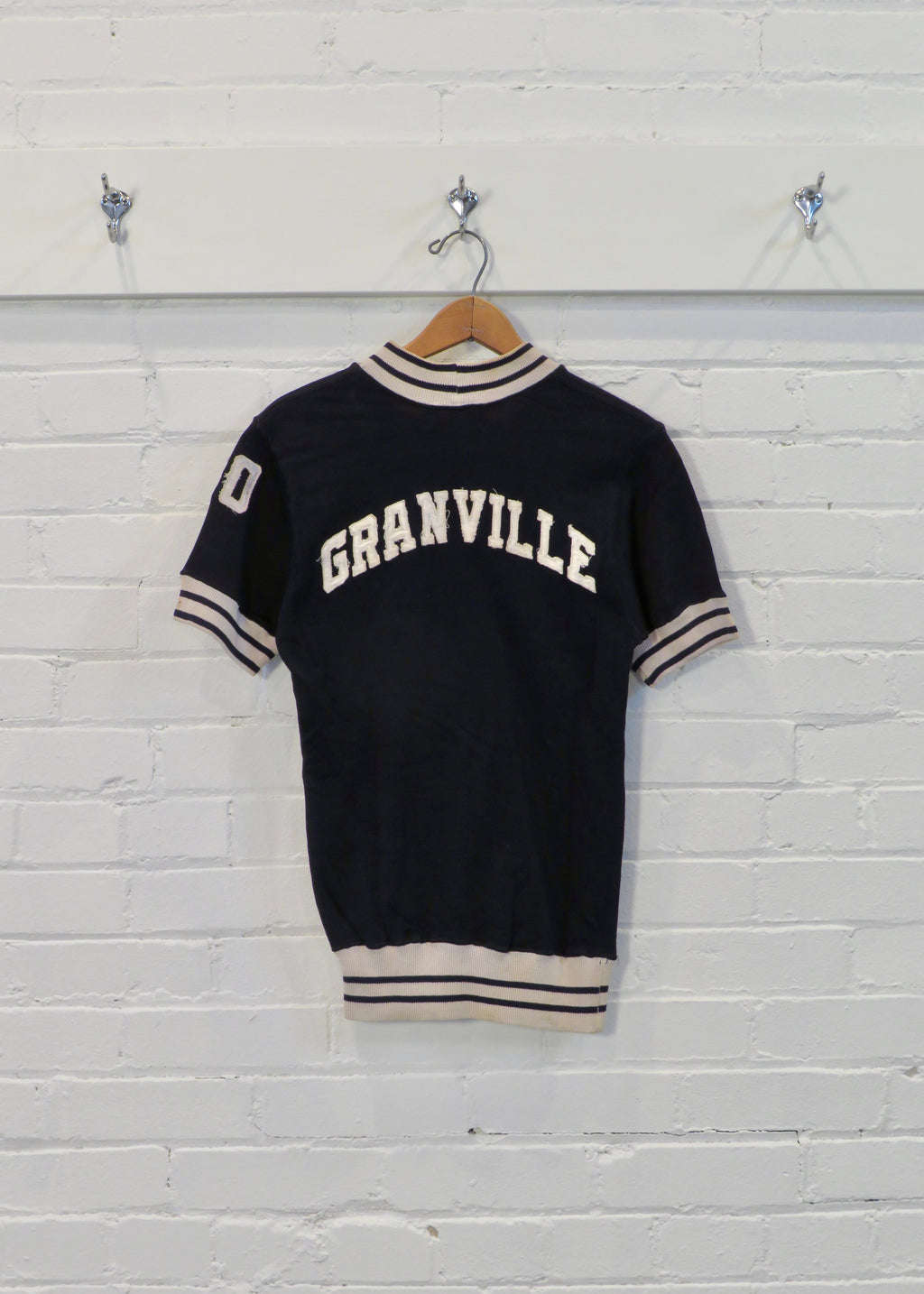 1930s/1940s Rayon Blend Granville Mock Neck Jersey